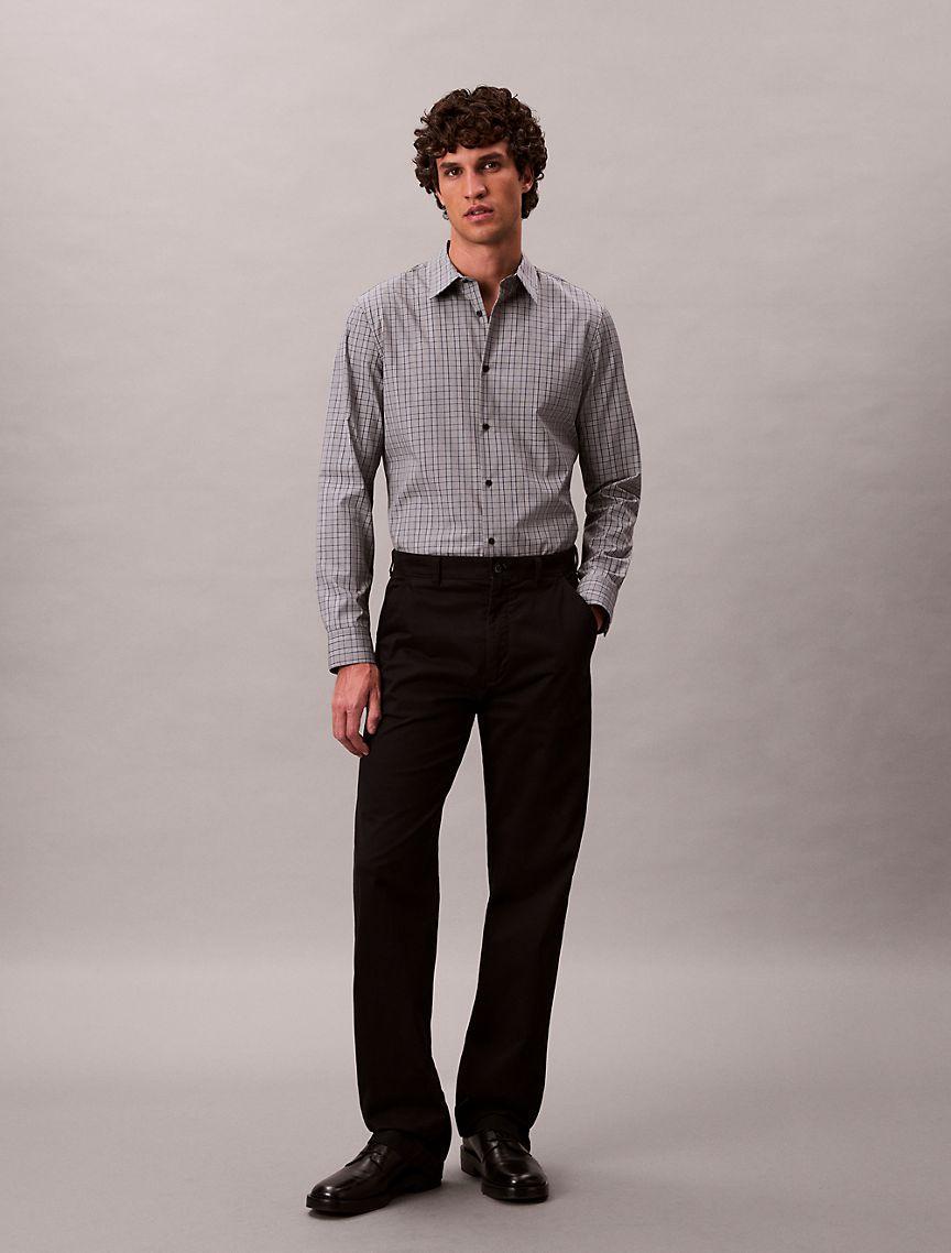 Plaid Slim Button-Down Shirt  Product Image