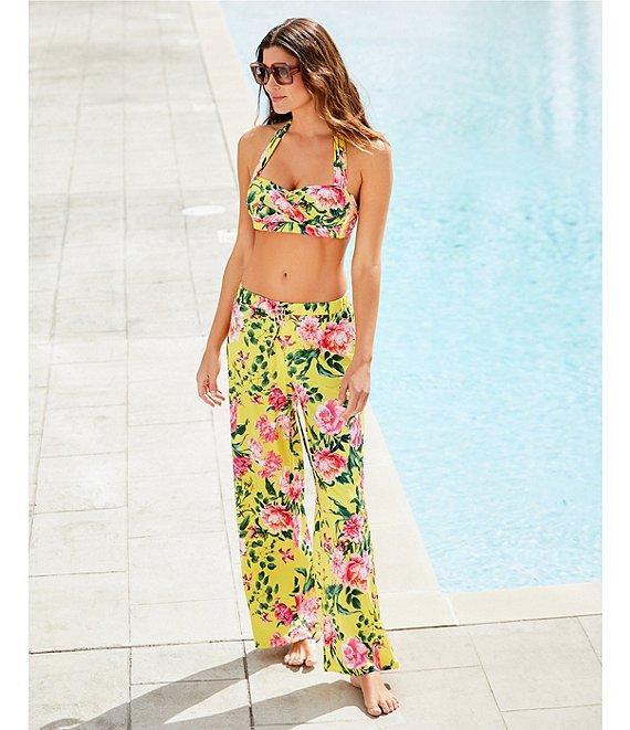 Gibson & Latimer Milan Garden Swim Fabric Pant Cover-Up Product Image
