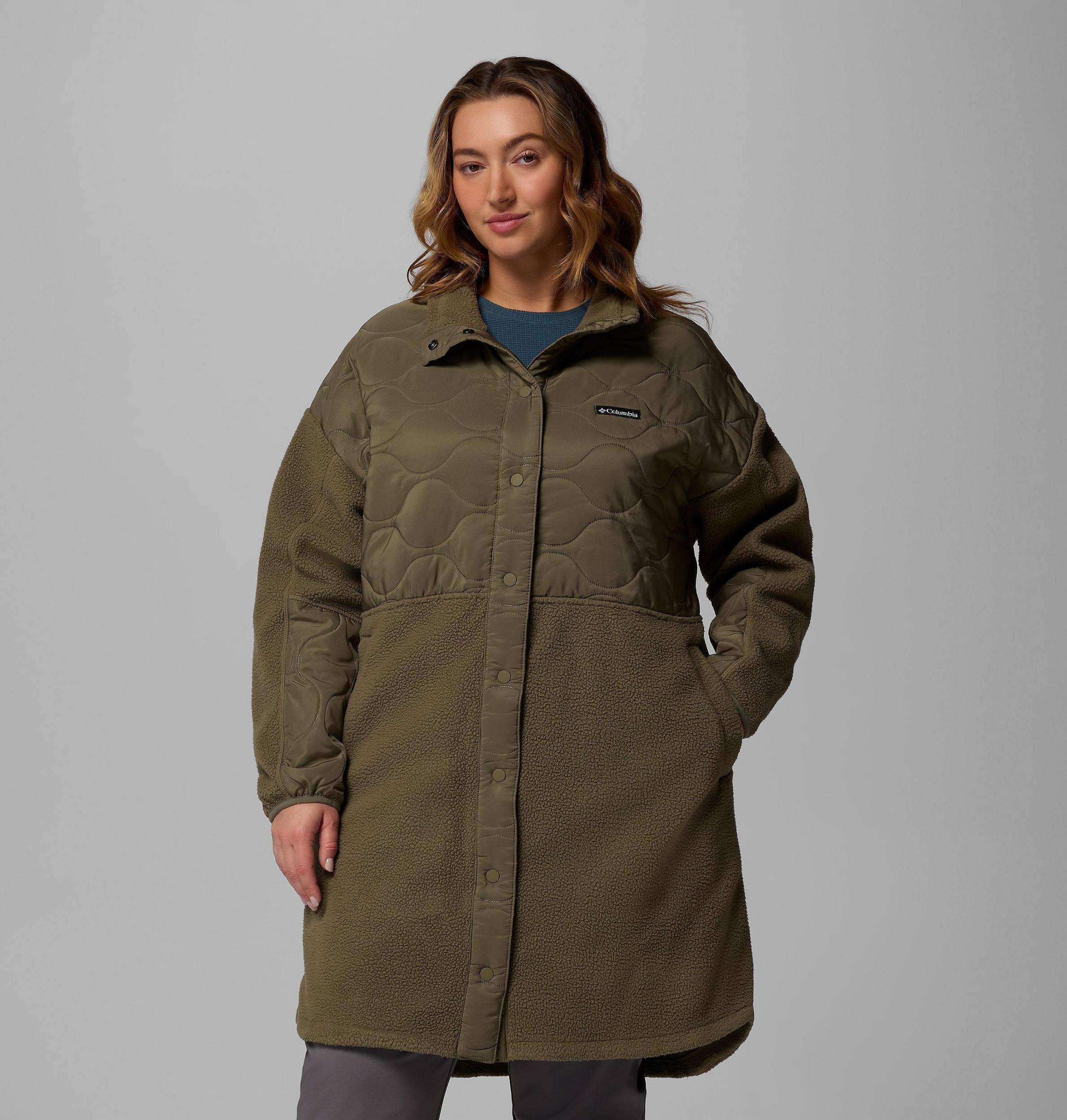 Columbia Womens Cloud Point Long Fleece Jacket - Plus Size- Product Image