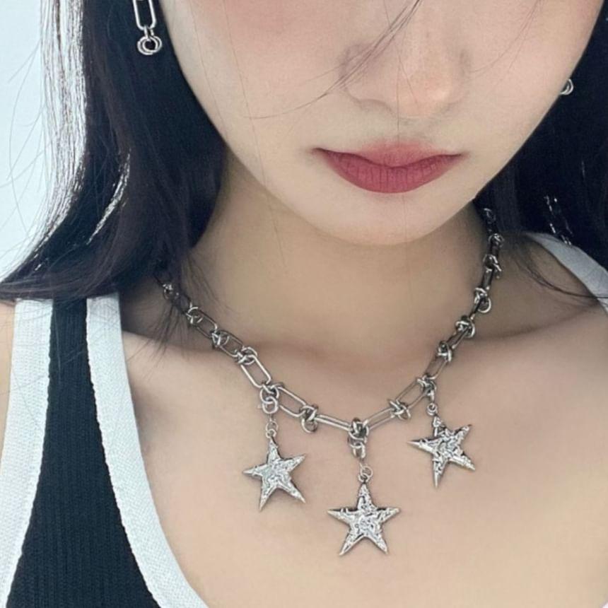 Star Pendant Alloy Choker Product Image