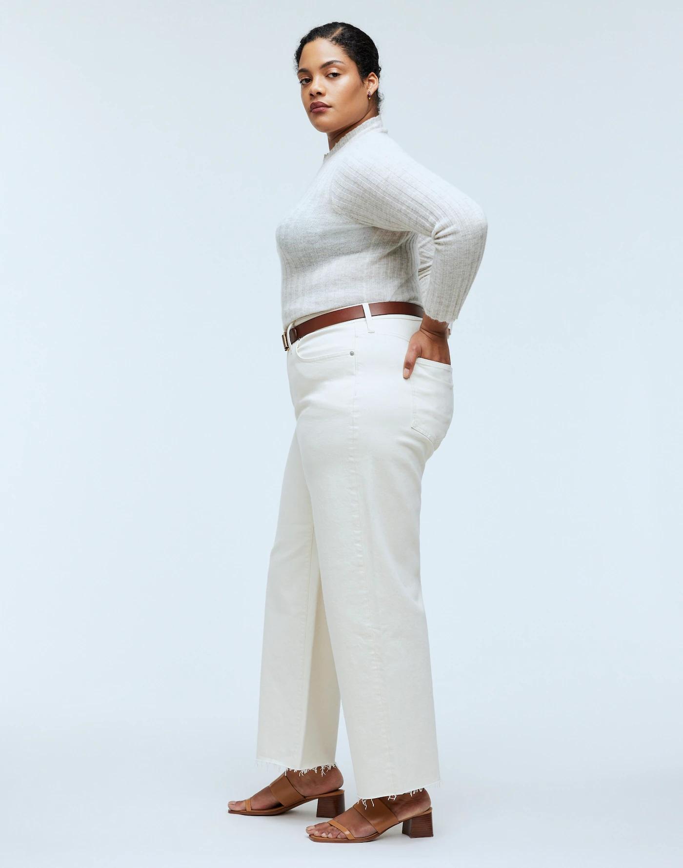 The Plus Perfect Vintage Wide-Leg Crop Jean Product Image