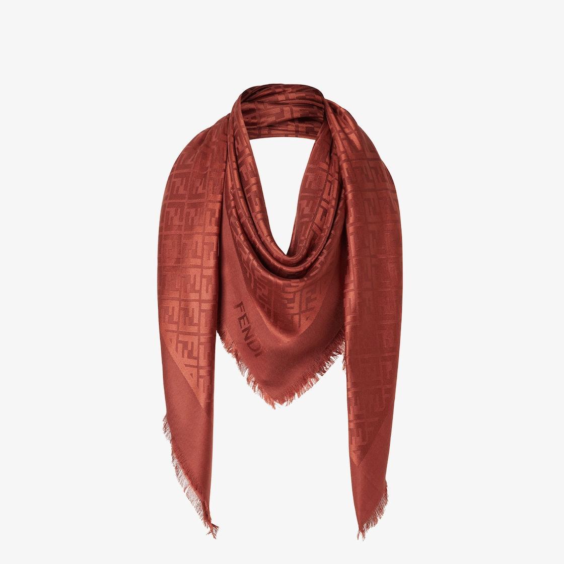 FF ShawlBrown silk and wool shawl Product Image