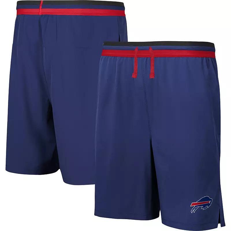 Men's Royal Buffalo Bills Cool Down Tri-Color Elastic Training Shorts, Size: 2XL, Blue Product Image