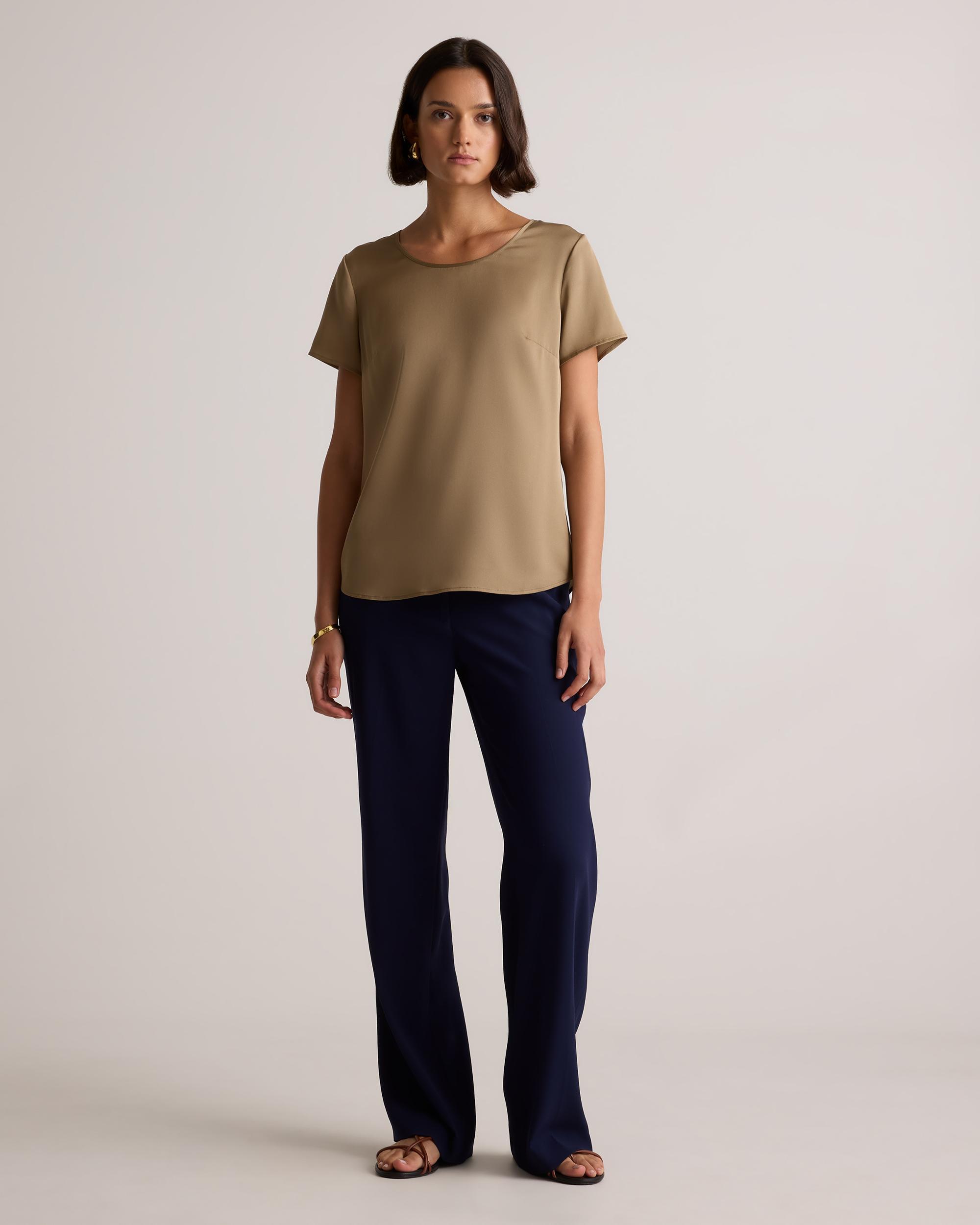Quince | Women's Washable Stretch Silk T-Shirt Product Image