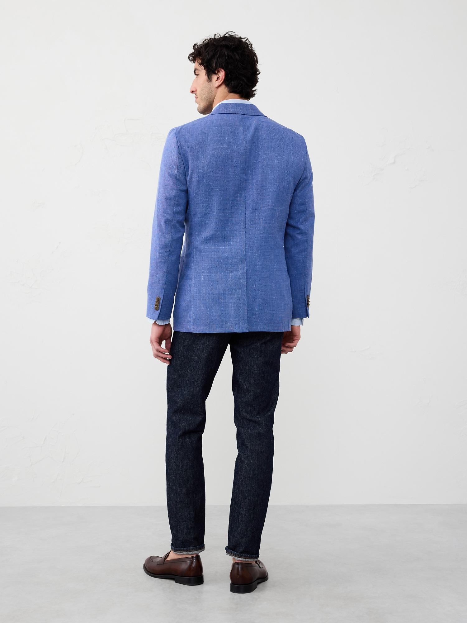 Tailored-Fit Textured Jacket Product Image