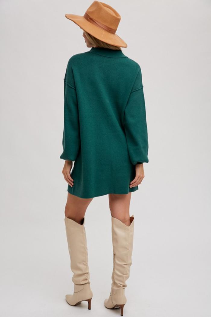 Anytime Ribbed Shirt Dress Product Image