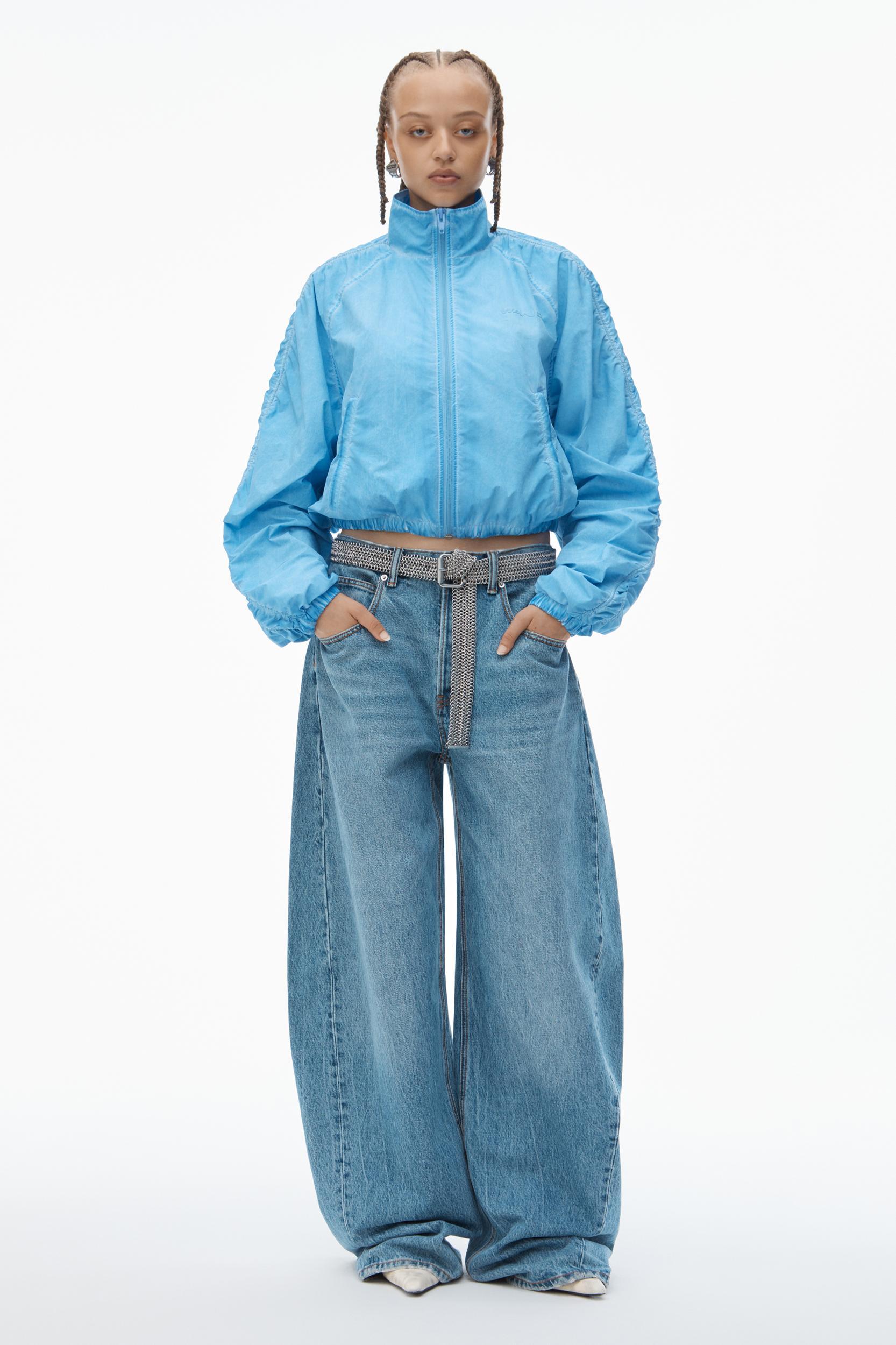 Ruched Track Jacket Product Image