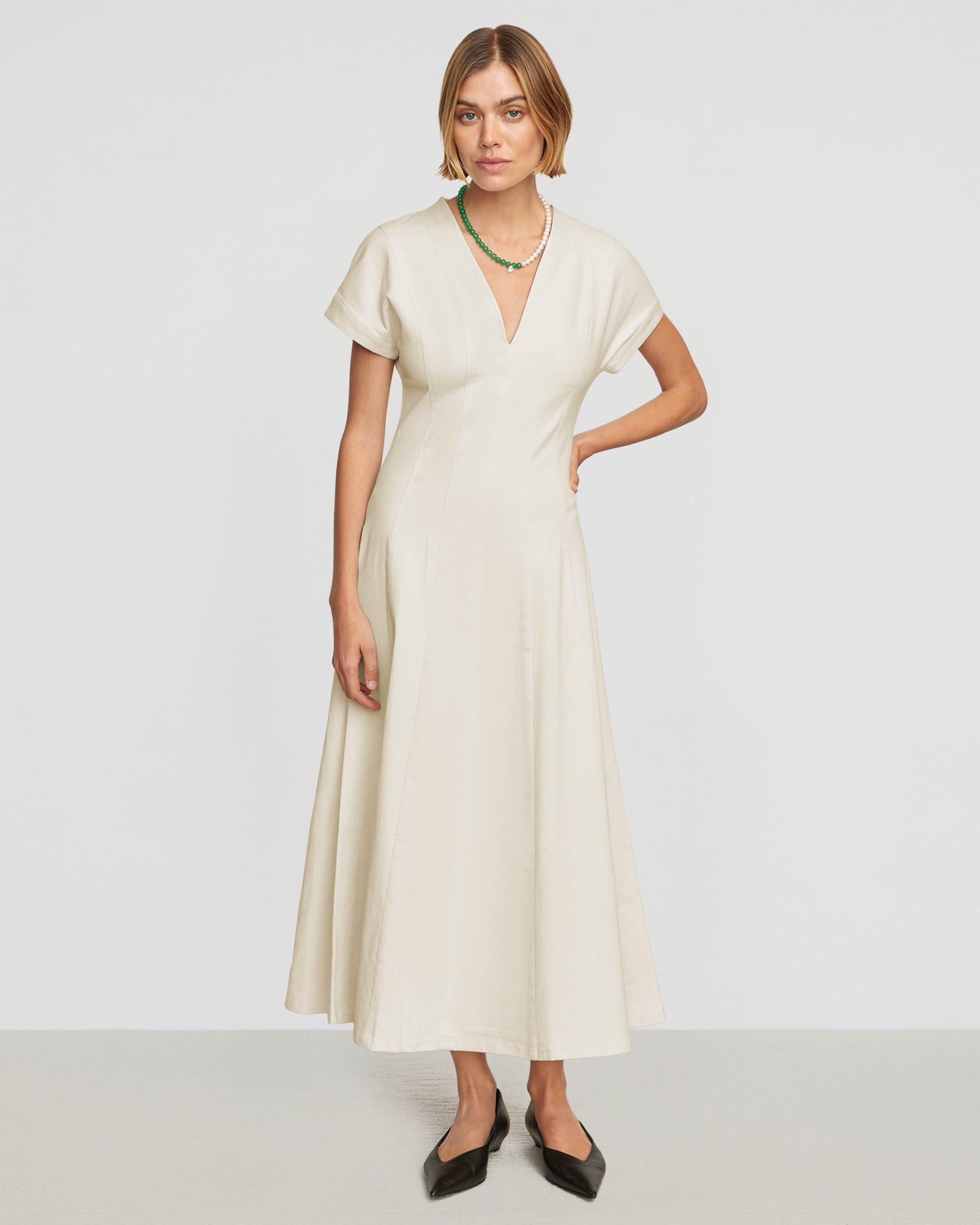 Ember Cotton Twill A-Line Dress Product Image