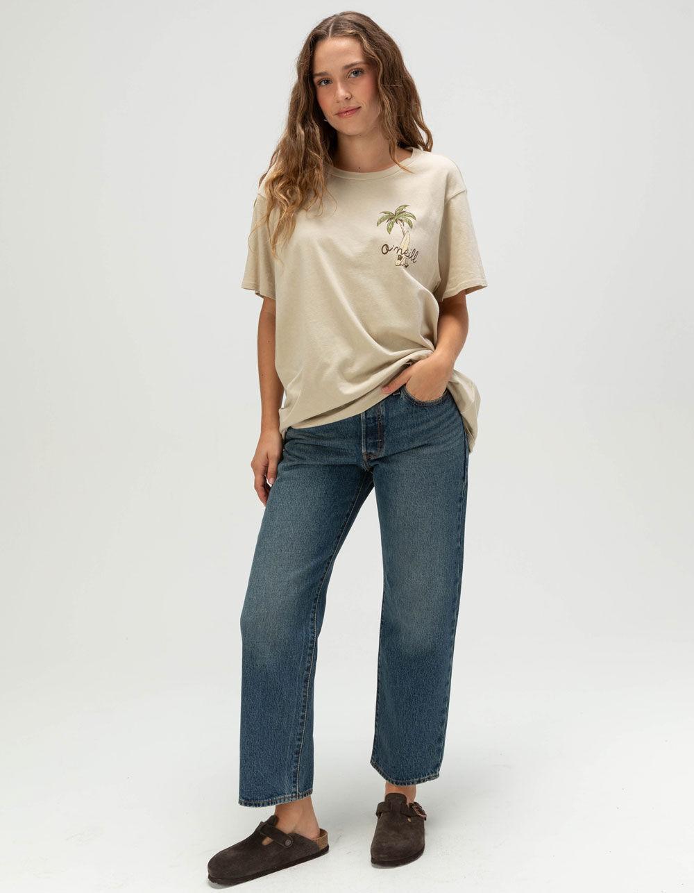 O'NEILL Beach Bug Womens Oversized Tee - STONE Product Image