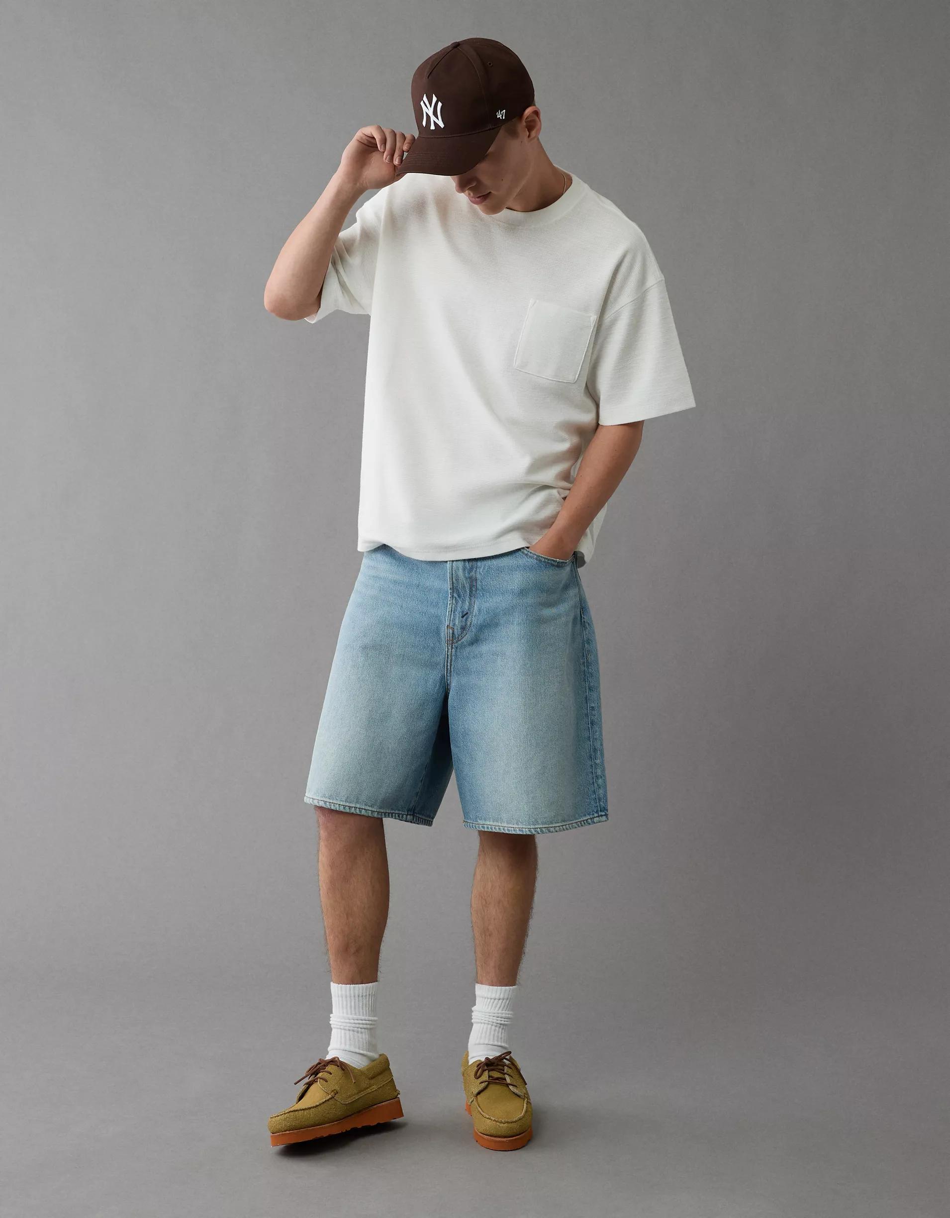 AE 24/7 Boxy Textured T-Shirt Product Image