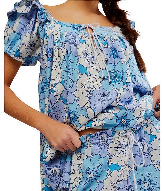 Free People Maggy Mae Floral Print Coordinating Short Set Product Image