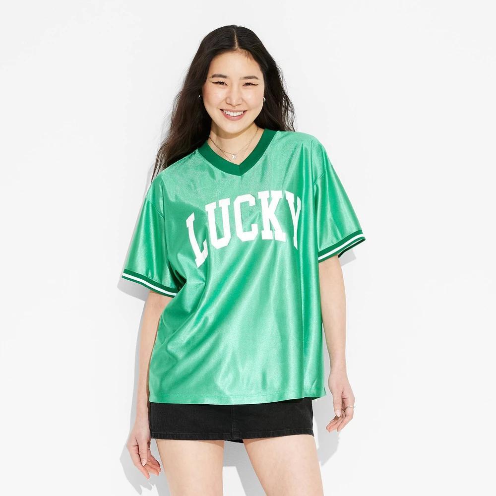 Womens St. Patricks Day Lucky 07 Graphic Jersey Product Image