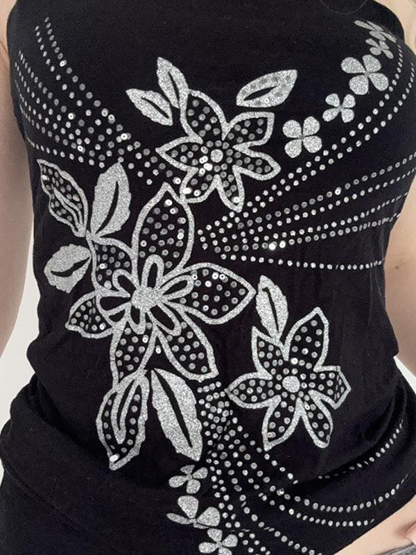 Floral Print Bandeau Top Product Image