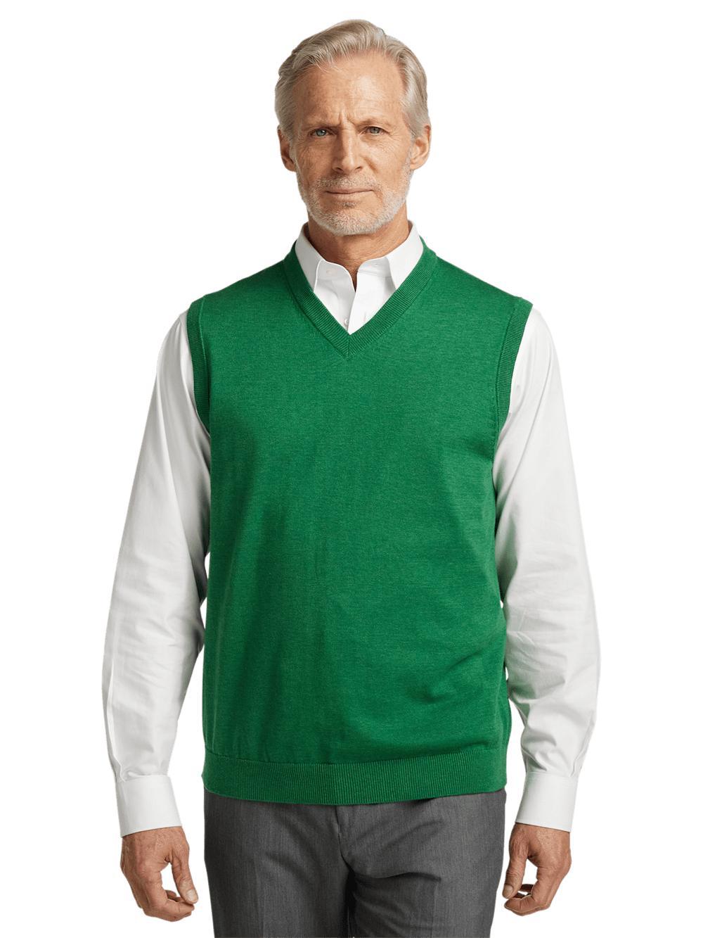 Supima Cotton Vest - Green Product Image