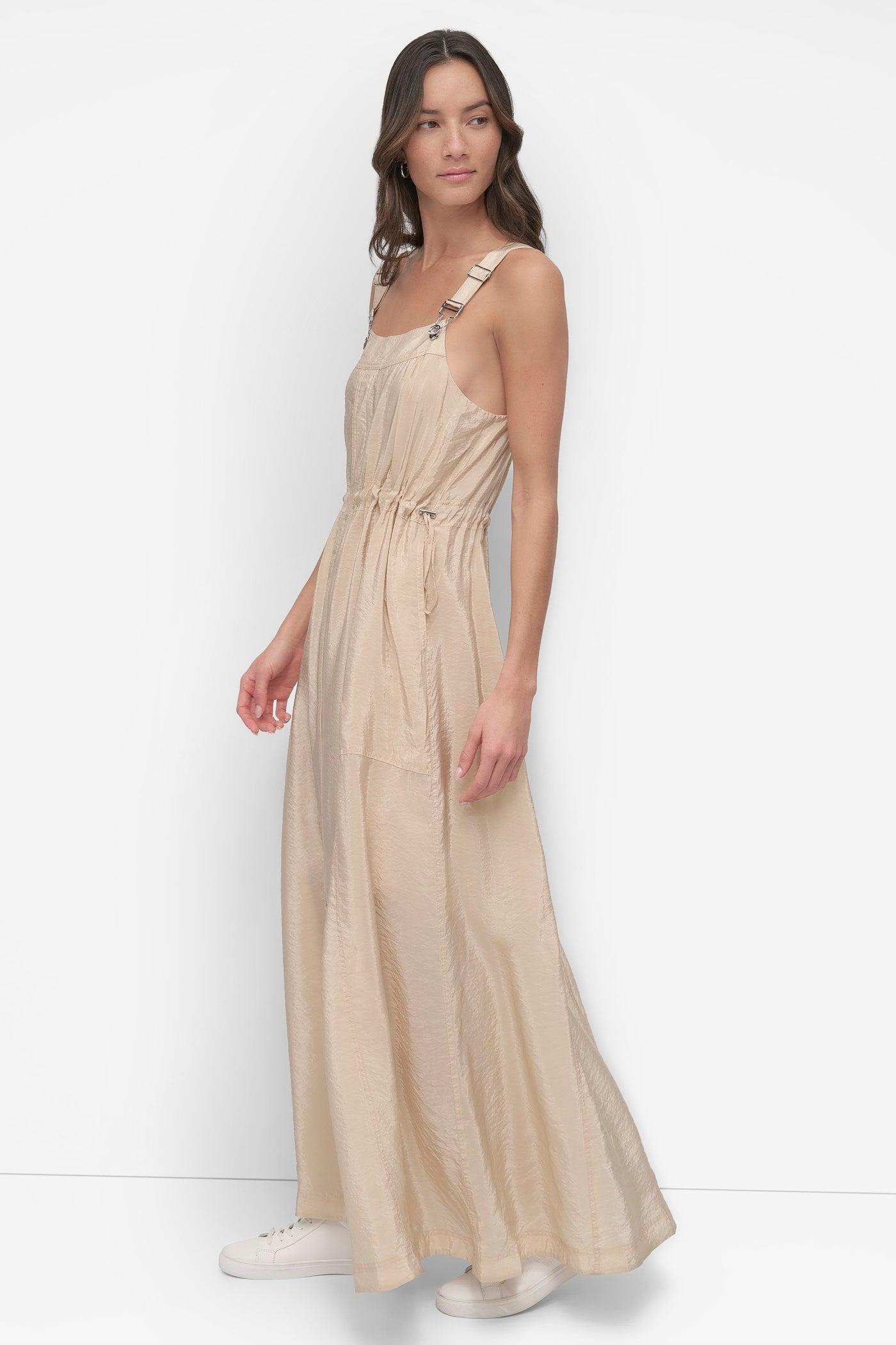 SLEEVELESS OVERALL DRESS Product Image