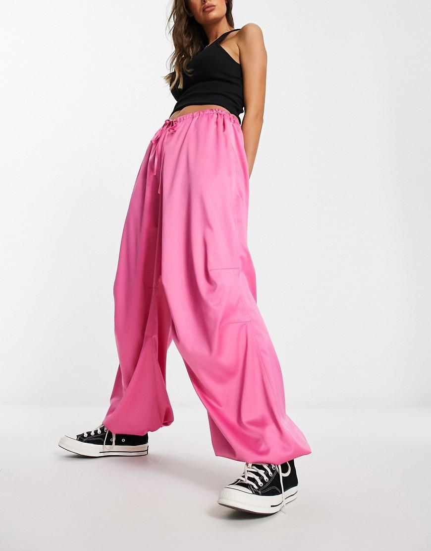 ASOS DESIGN satin parachute pants Product Image