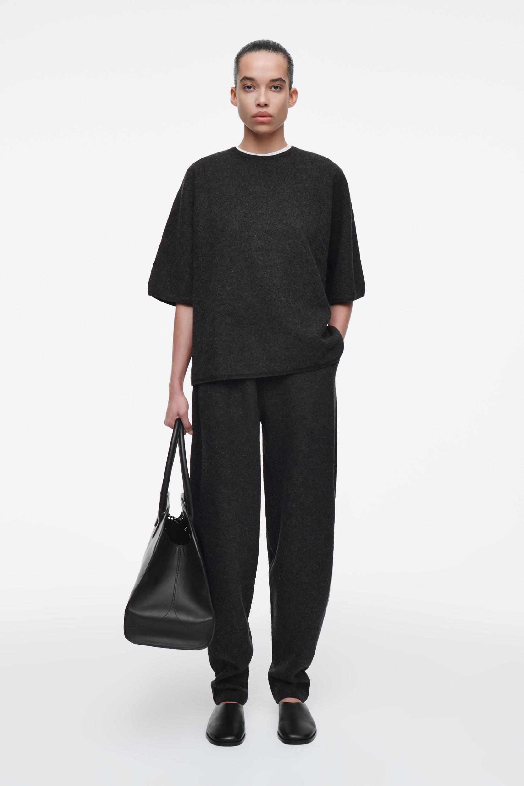 OVERSIZED BOILED MERINO WOOL T-SHIRT Product Image