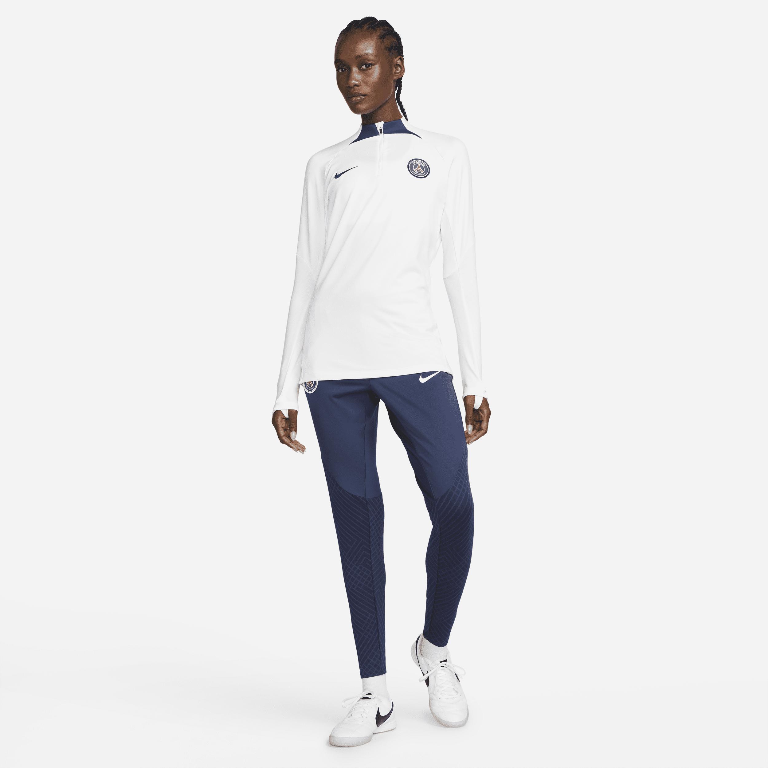 Womens Nike White Paris Saint-Germain Strike Drill Raglan Performance Quarter-Zip Top Product Image