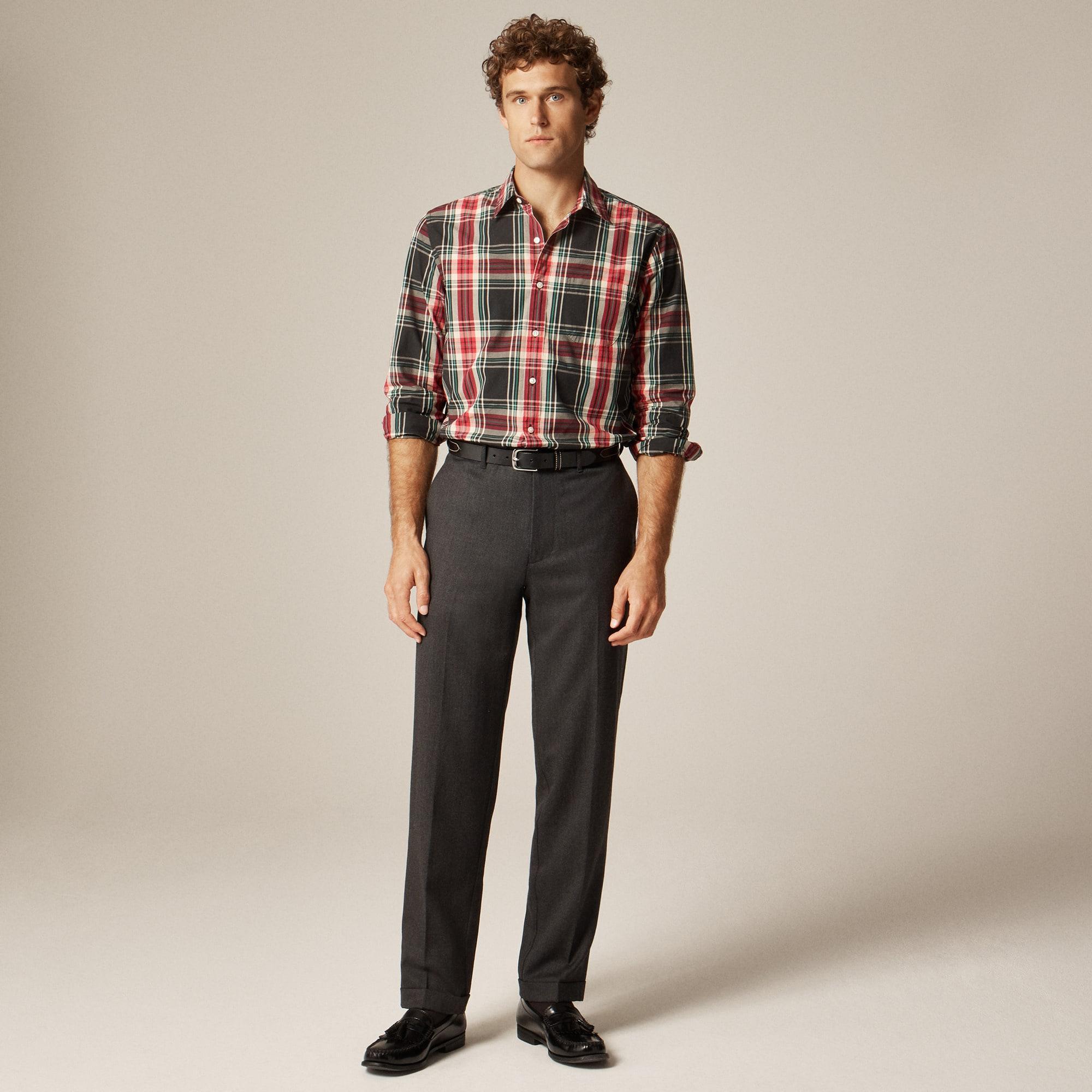 Classic creased wool trouser Product Image