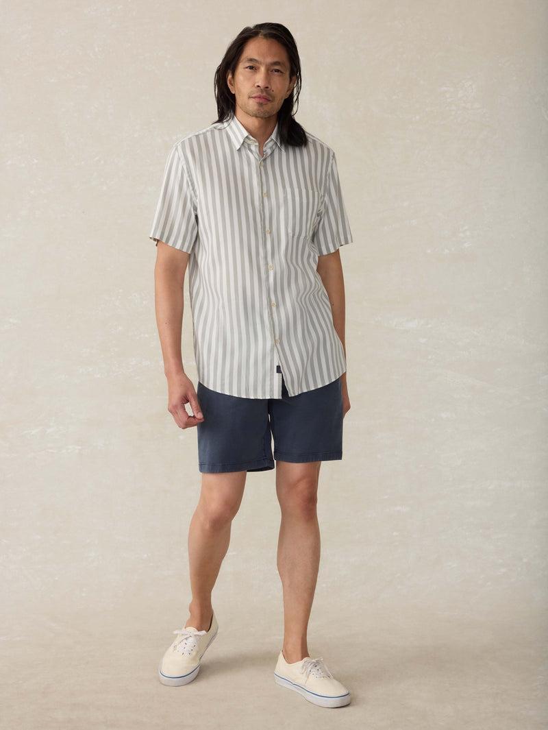 Short-Sleeve Movement™ Monterrey Shirt - Clover Valley Stripe Product Image