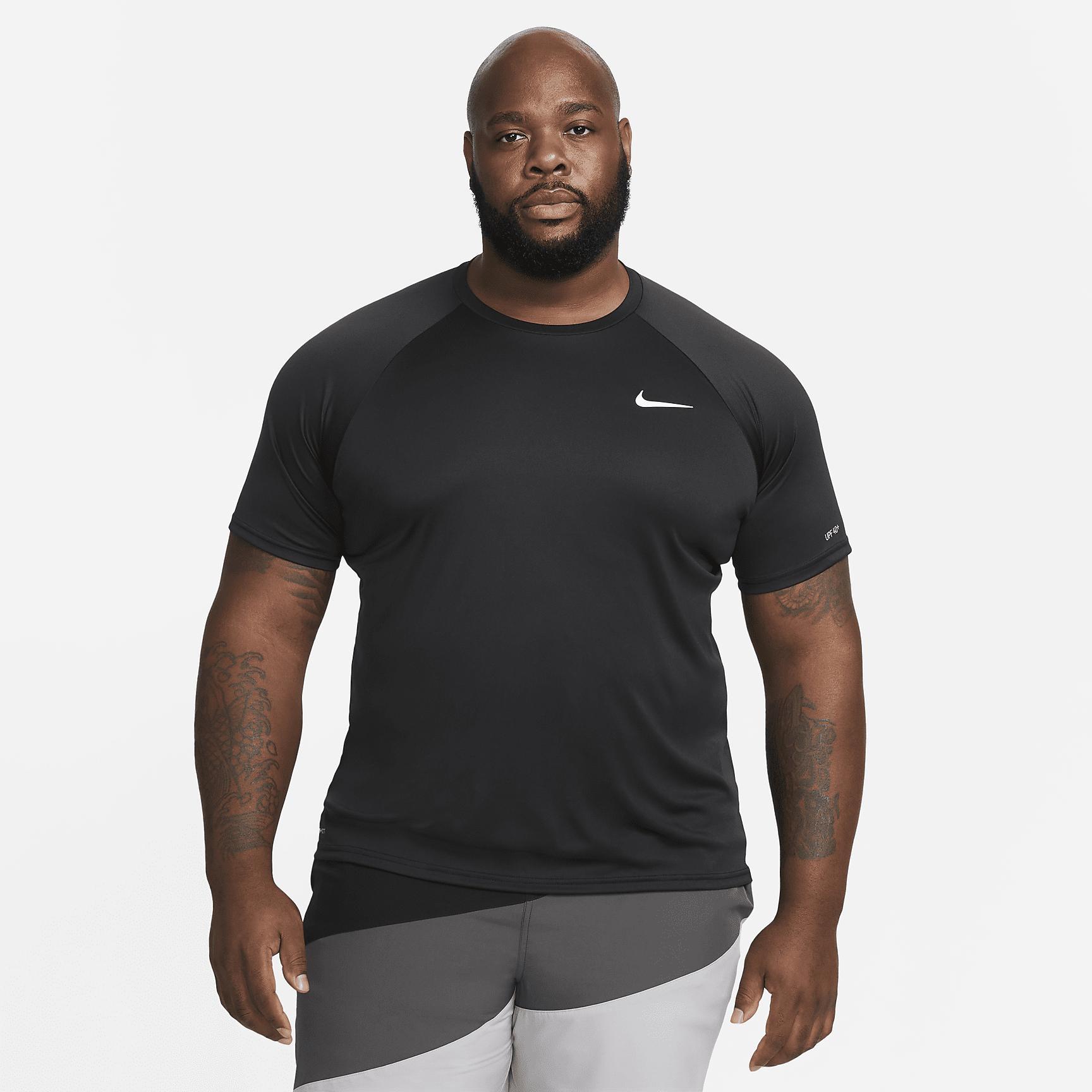 Nike Mens Essential Dri-FIT Short-Sleeve Swim Hydroguard (Extended Size) | NESSA700-001 Product Image