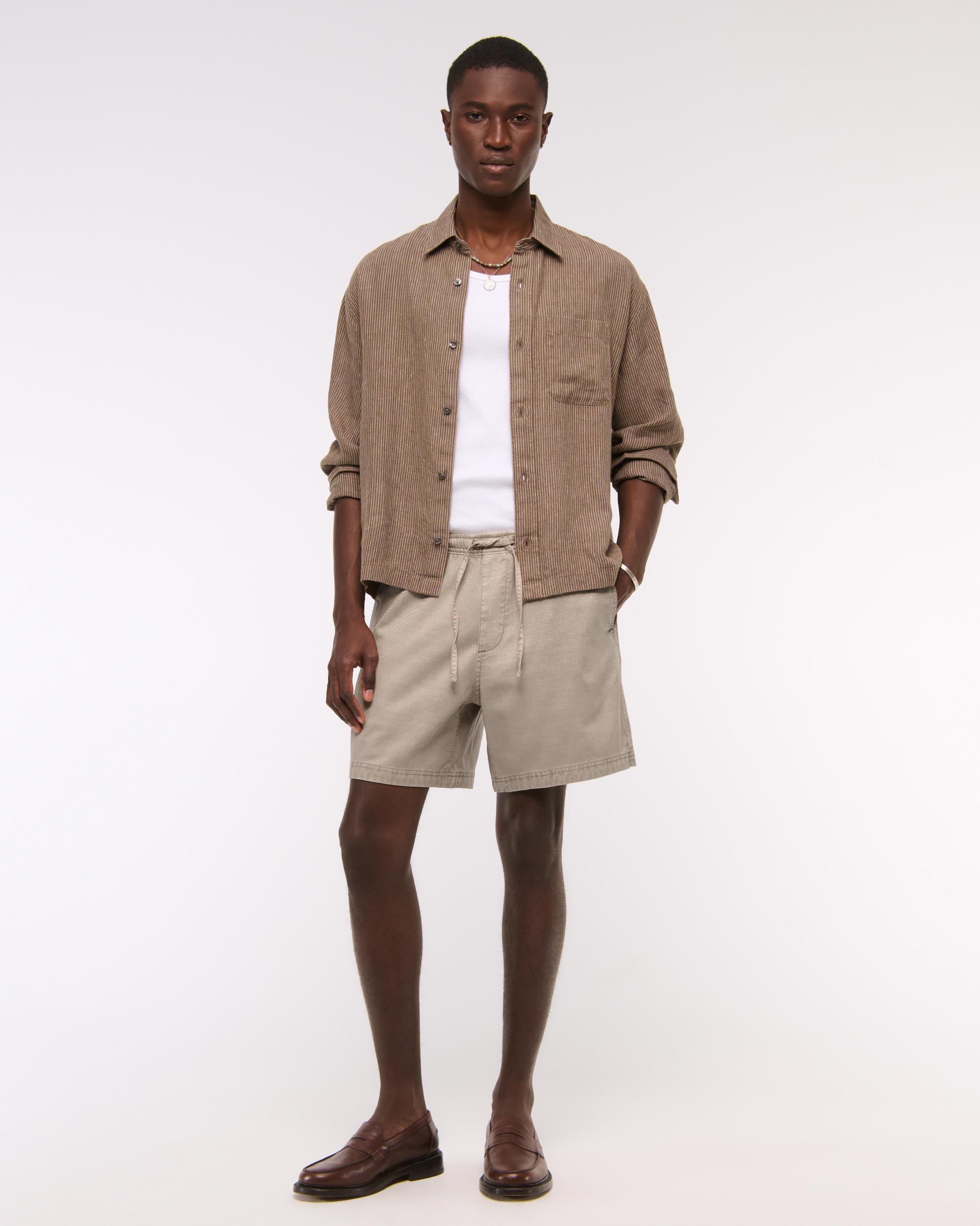 Cotton-Blend Pull-On Short Product Image