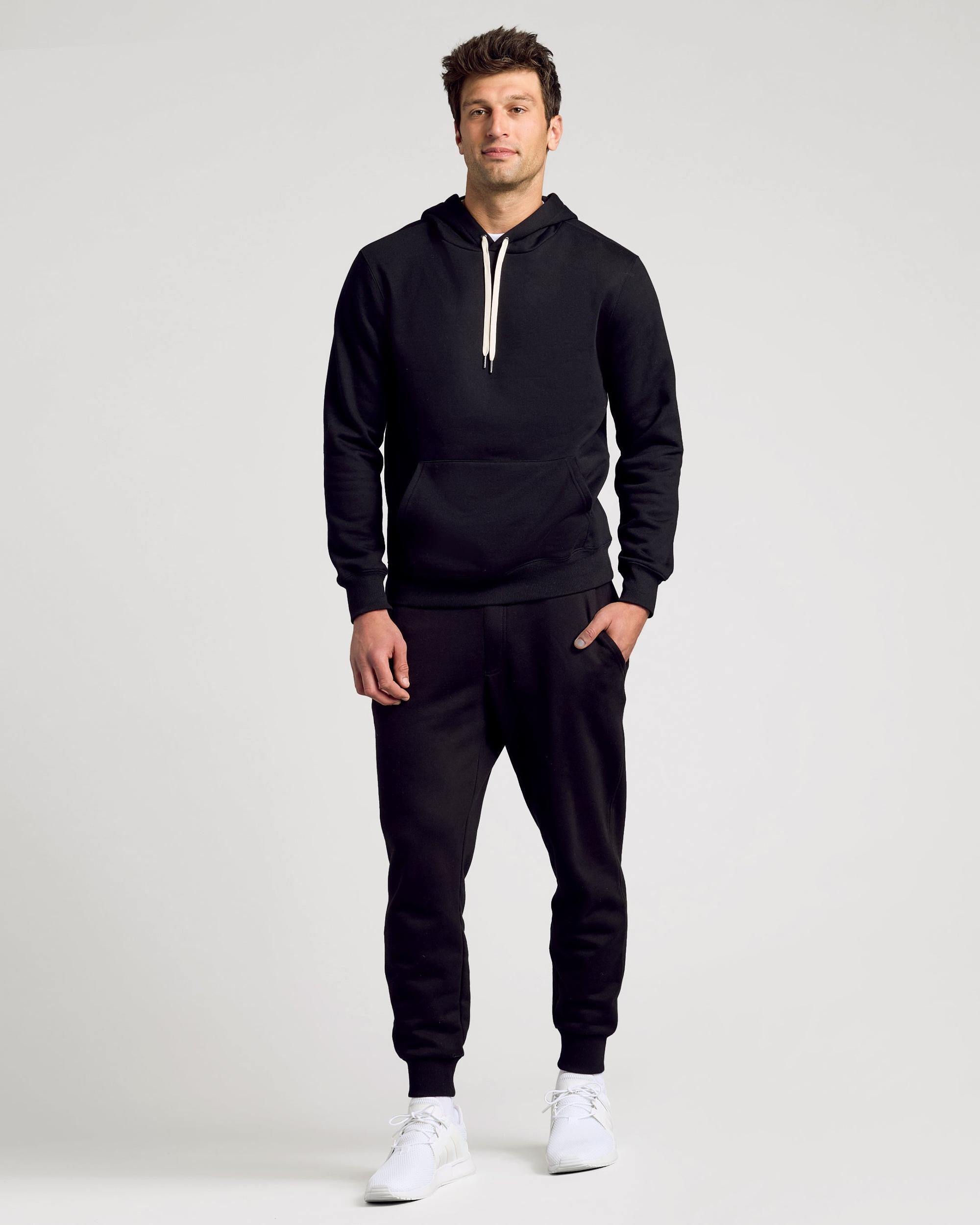 Black Fleece French Terry Pullover Hoodie Product Image