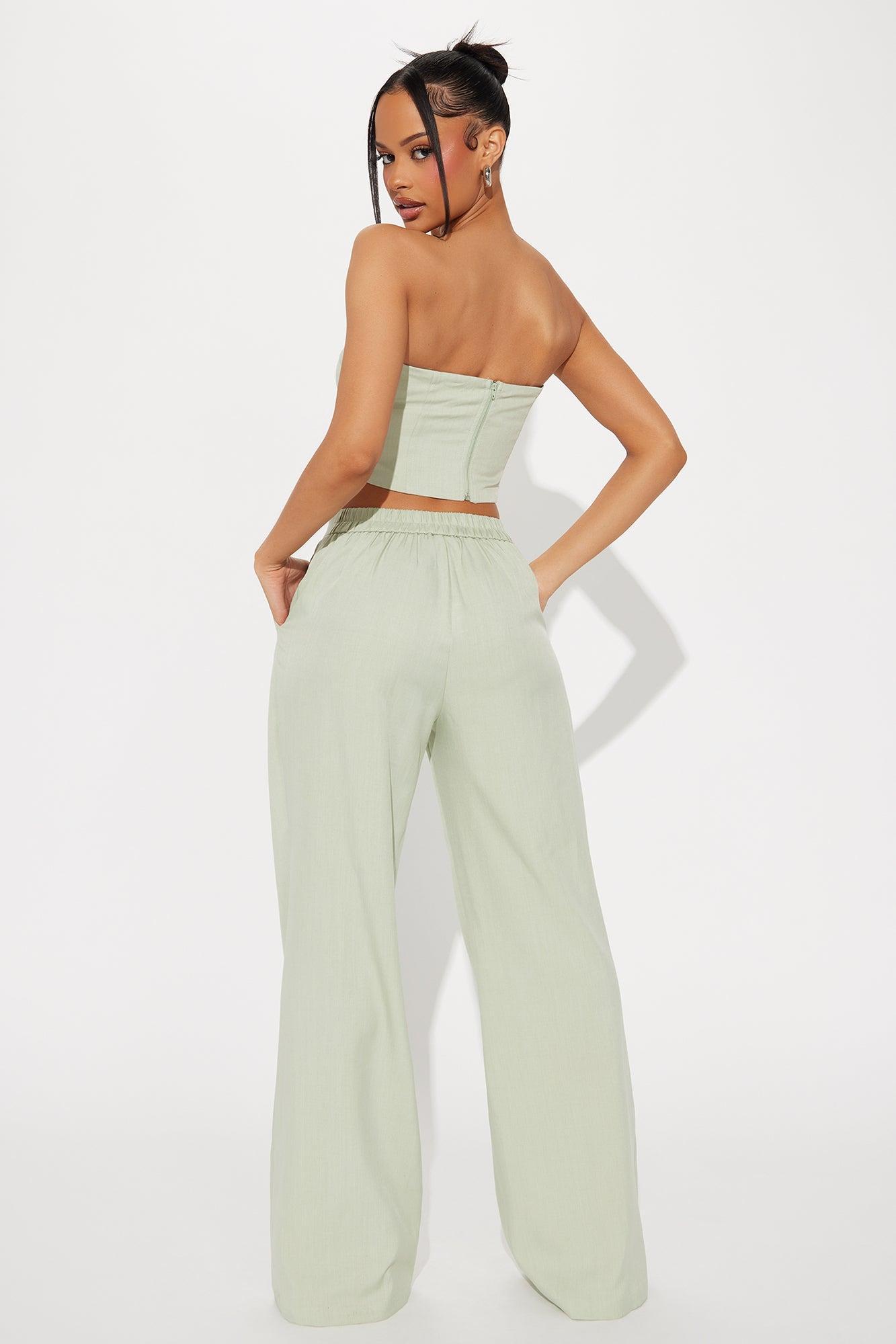 Workday Wonder Pant Set - Sage Product Image