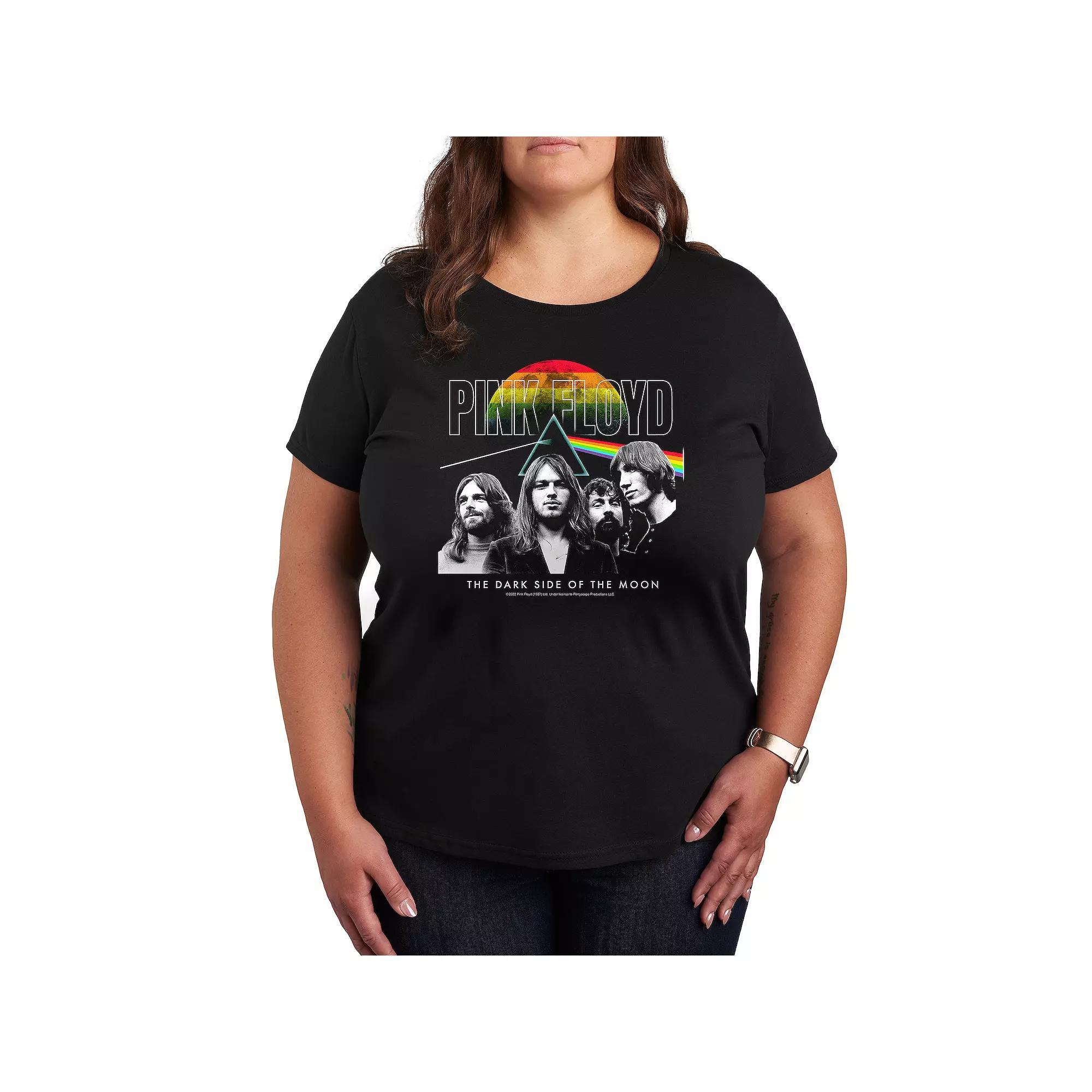 Plus Pink Floyd Dark Side Of The Moon Graphic Tee, Women's, Size: 4XL, Black Product Image