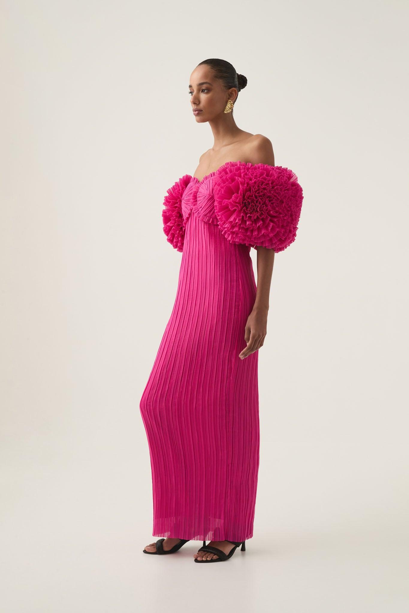 Crystallise Pleated Gown Product Image