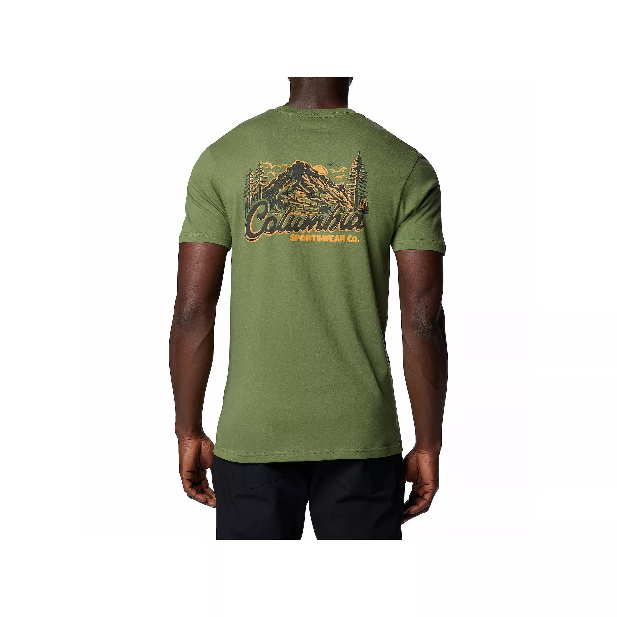Men's Columbia Outdoor Gear Short Sleeve Graphic Tee, Size: XL, Canteen Product Image