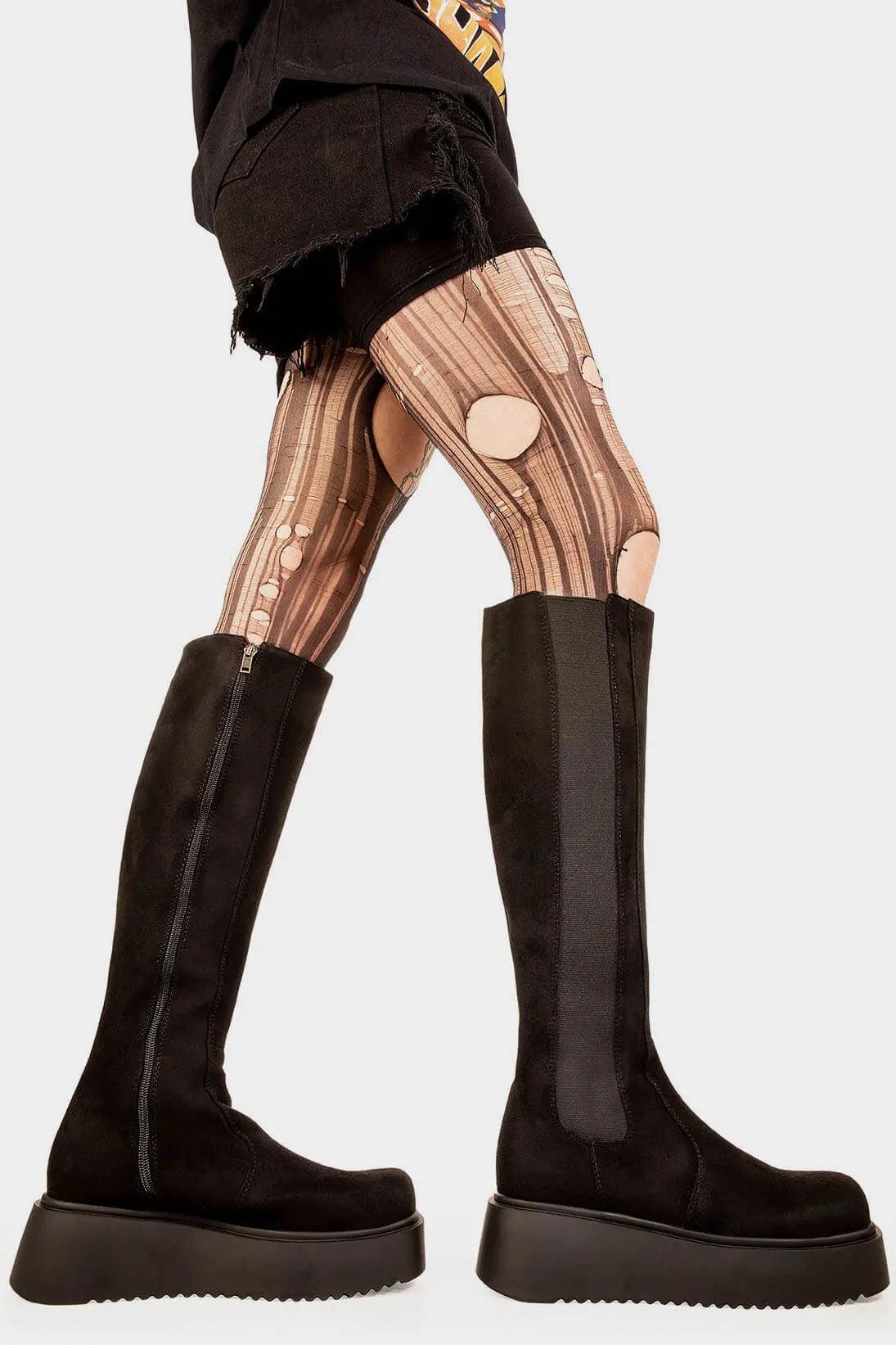 Powerful Chunky Knee High Boots Product Image