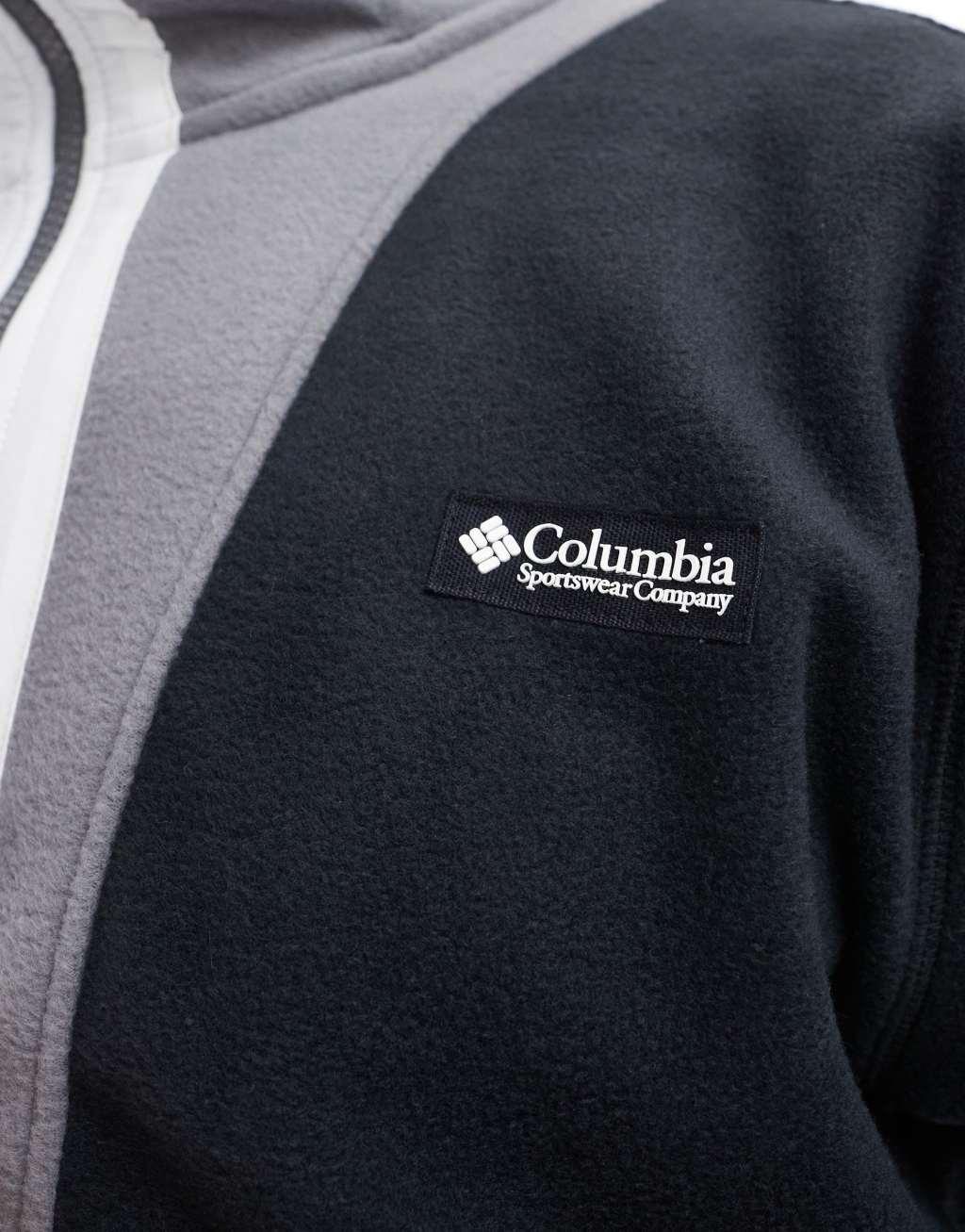 Columbia Backbowl II full zip fleece in black Product Image