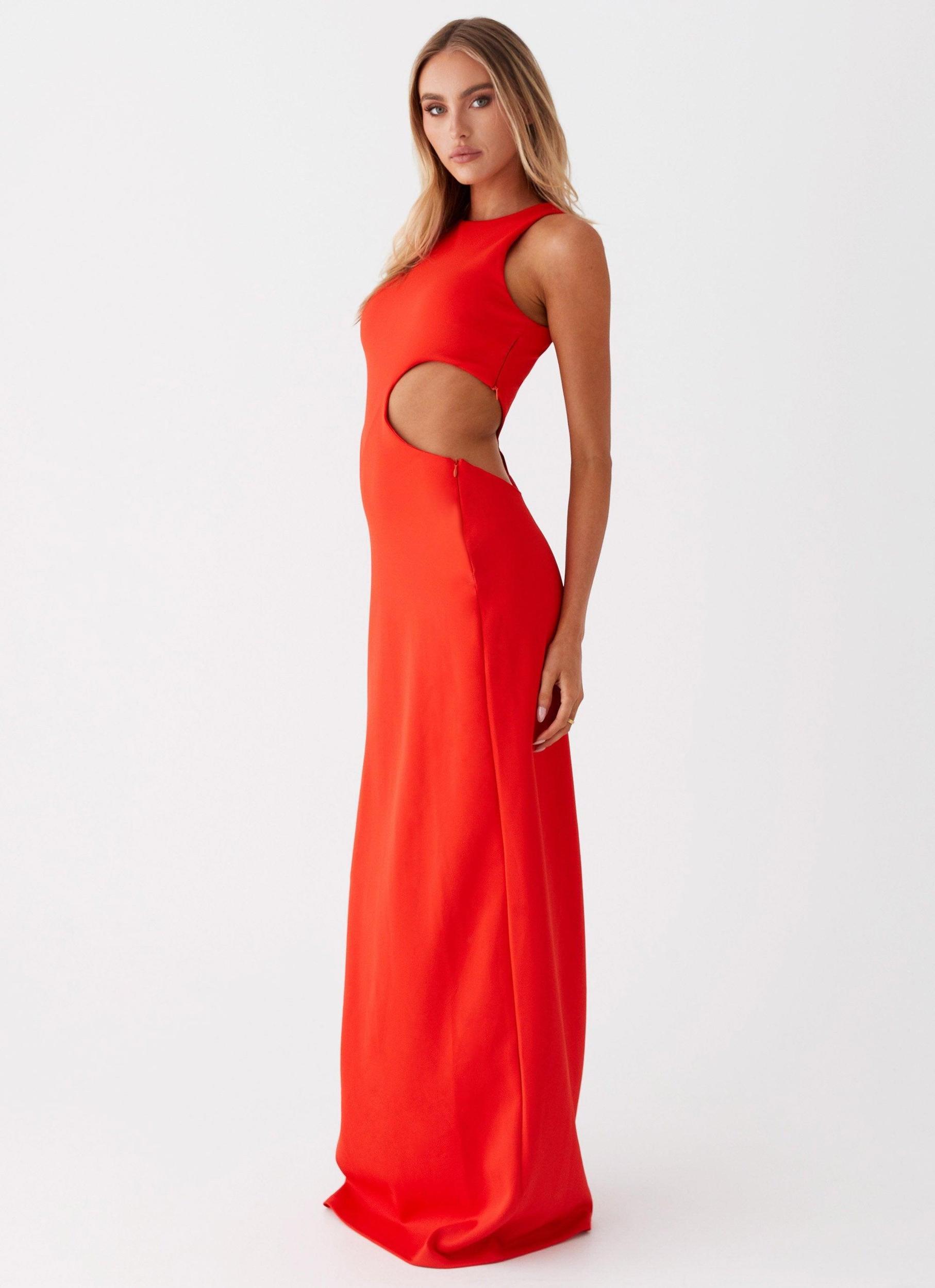 Vaeloria Maxi Dress - Red Product Image