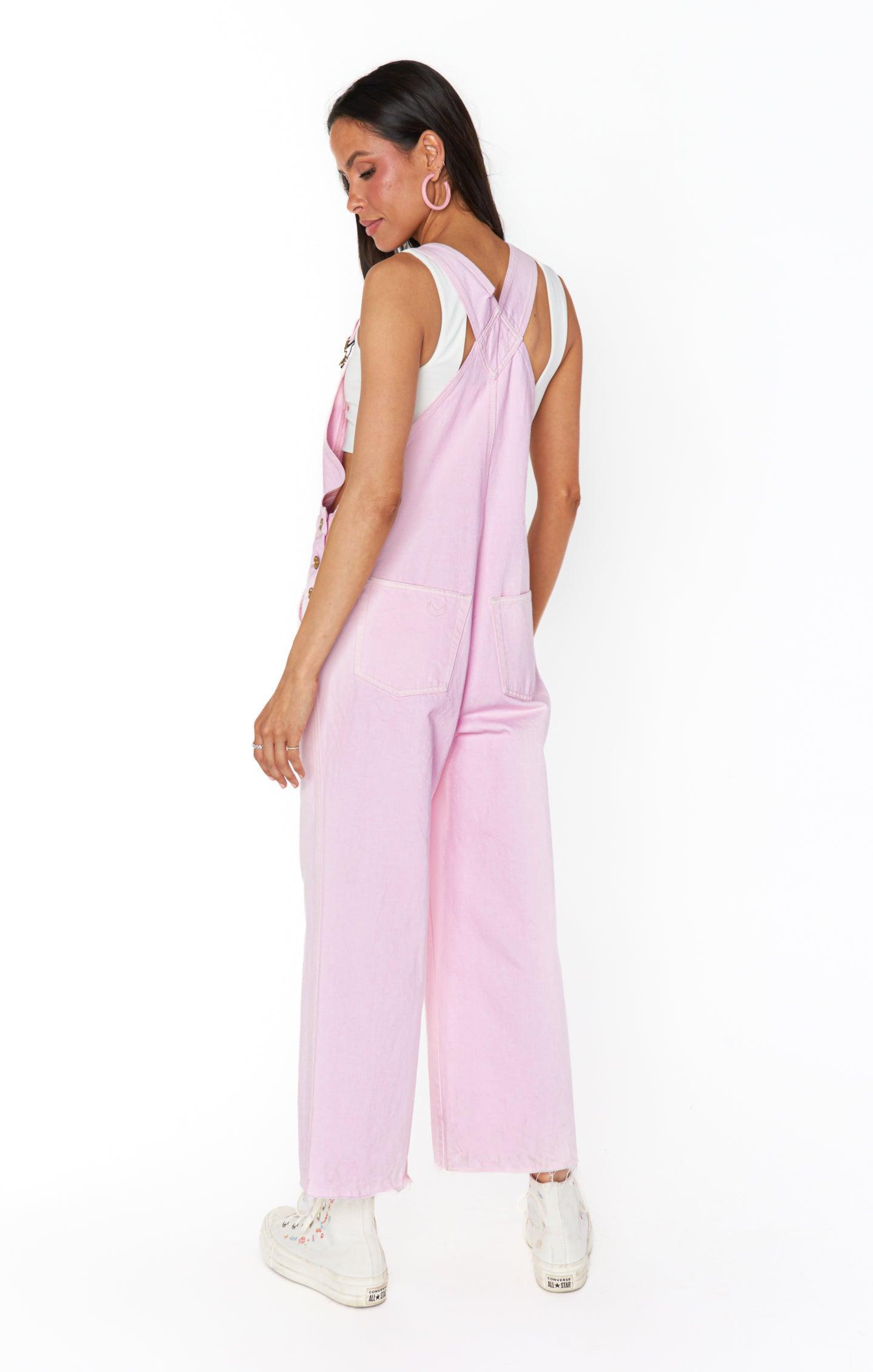 Marfa Overalls ~ Soft Pink Denim Product Image