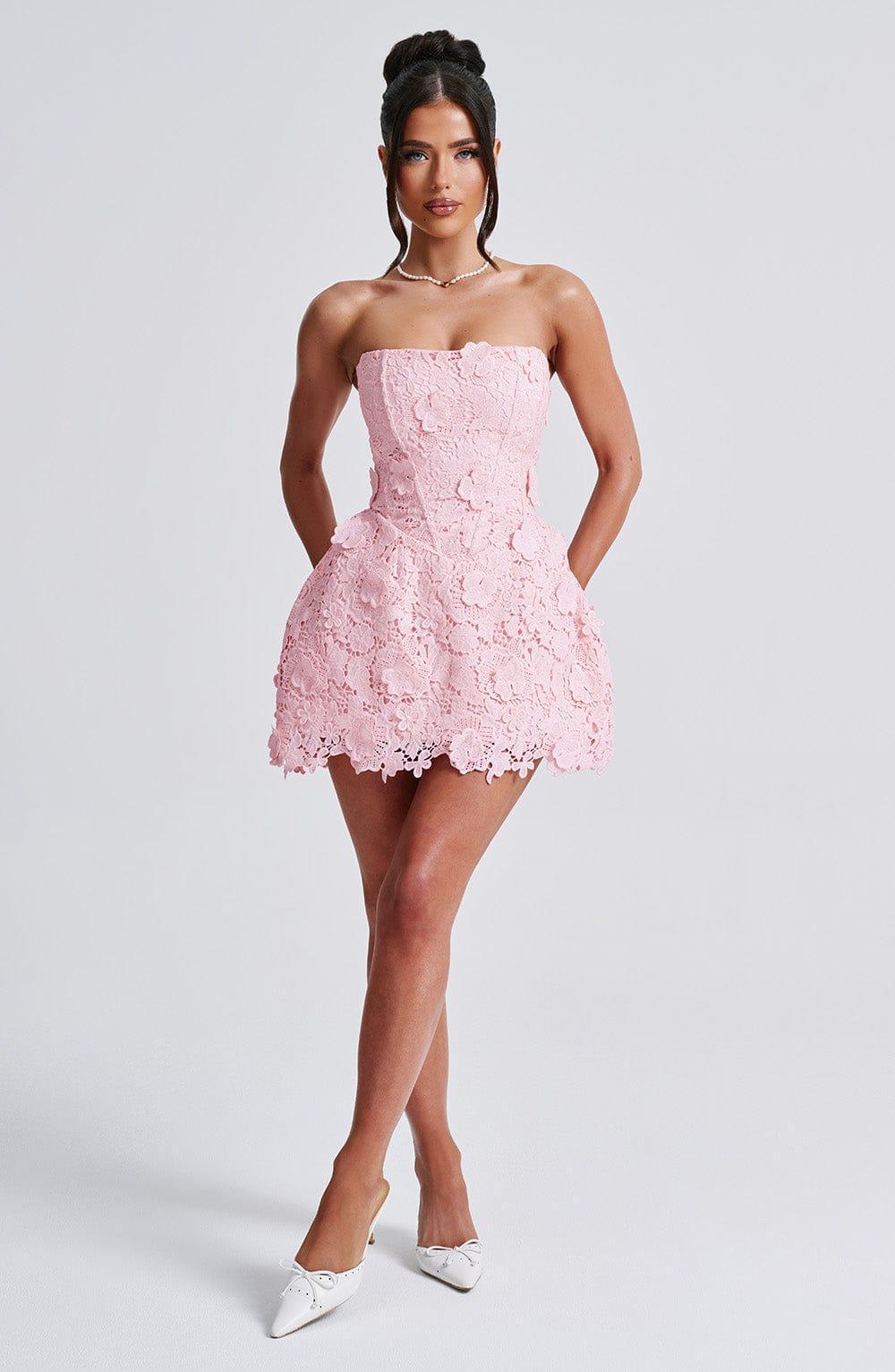 Leona Mini Dress - Blush Product Image