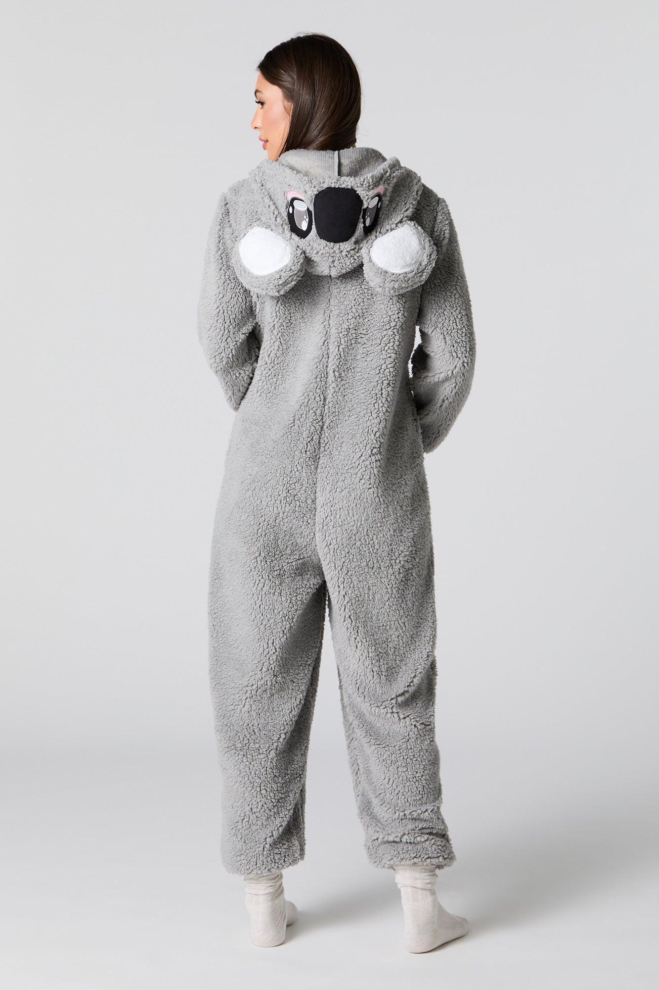 3D Koala Sherpa Onesie Female Product Image