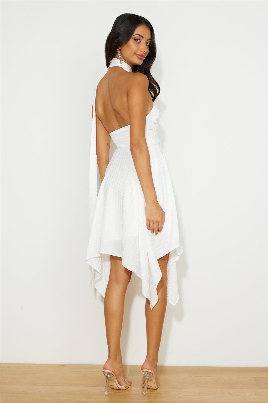 Festive Feeling Midi Dress White Product Image