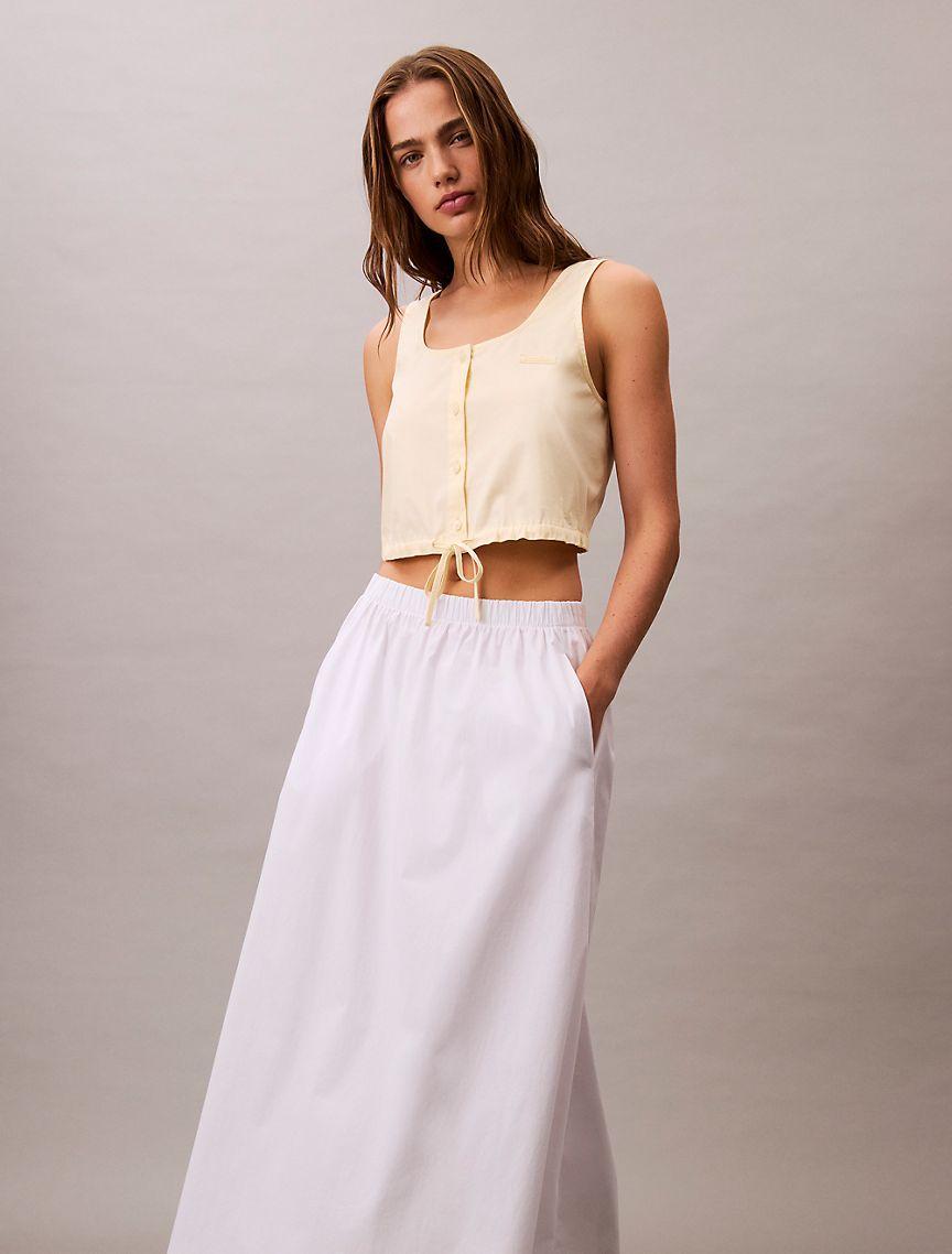 Poplin Midi Skirt  Product Image