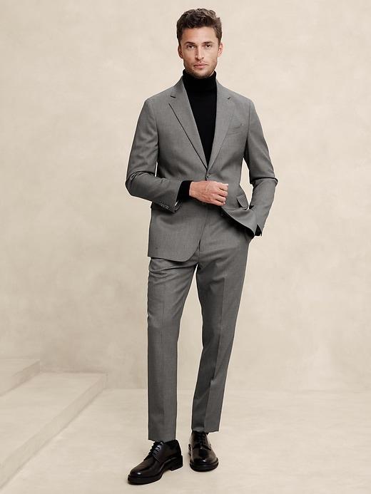 Modern Classic Plain Weave Suit Jacket Product Image