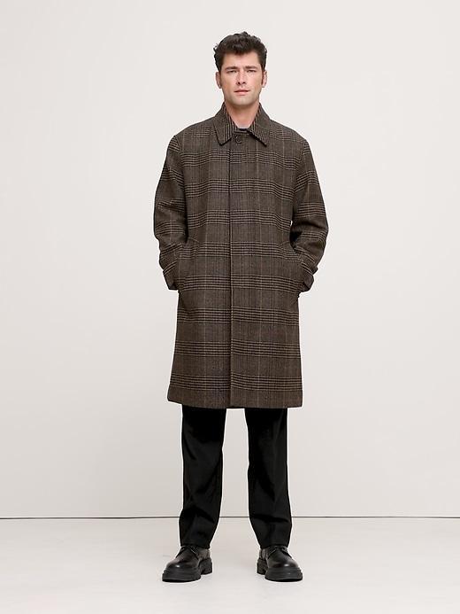 Italian Plaid Car Coat Product Image