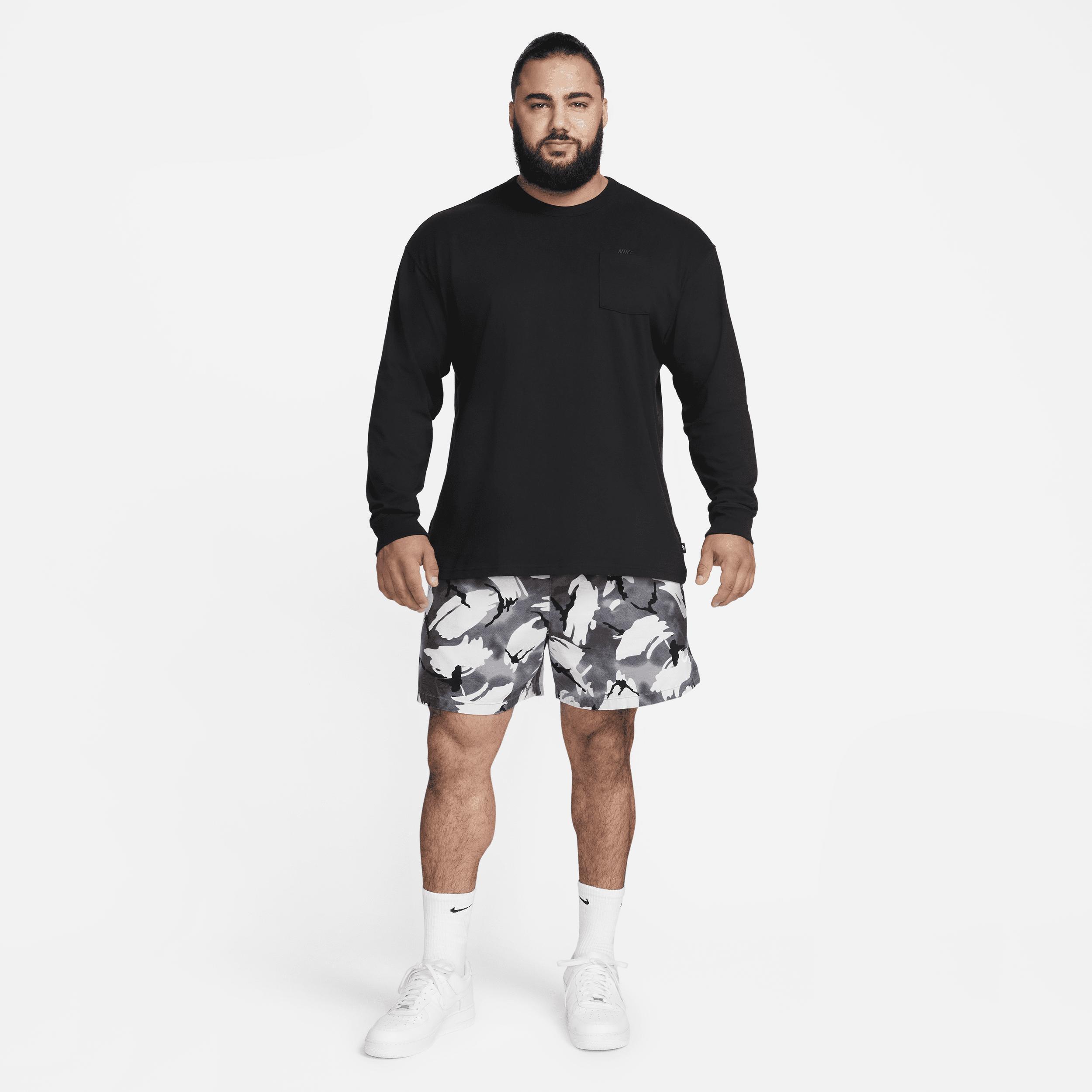 Mens Nike Sportswear Premium Essentials Long-Sleeve Pocket T-Shirt | DR7929-011 Product Image