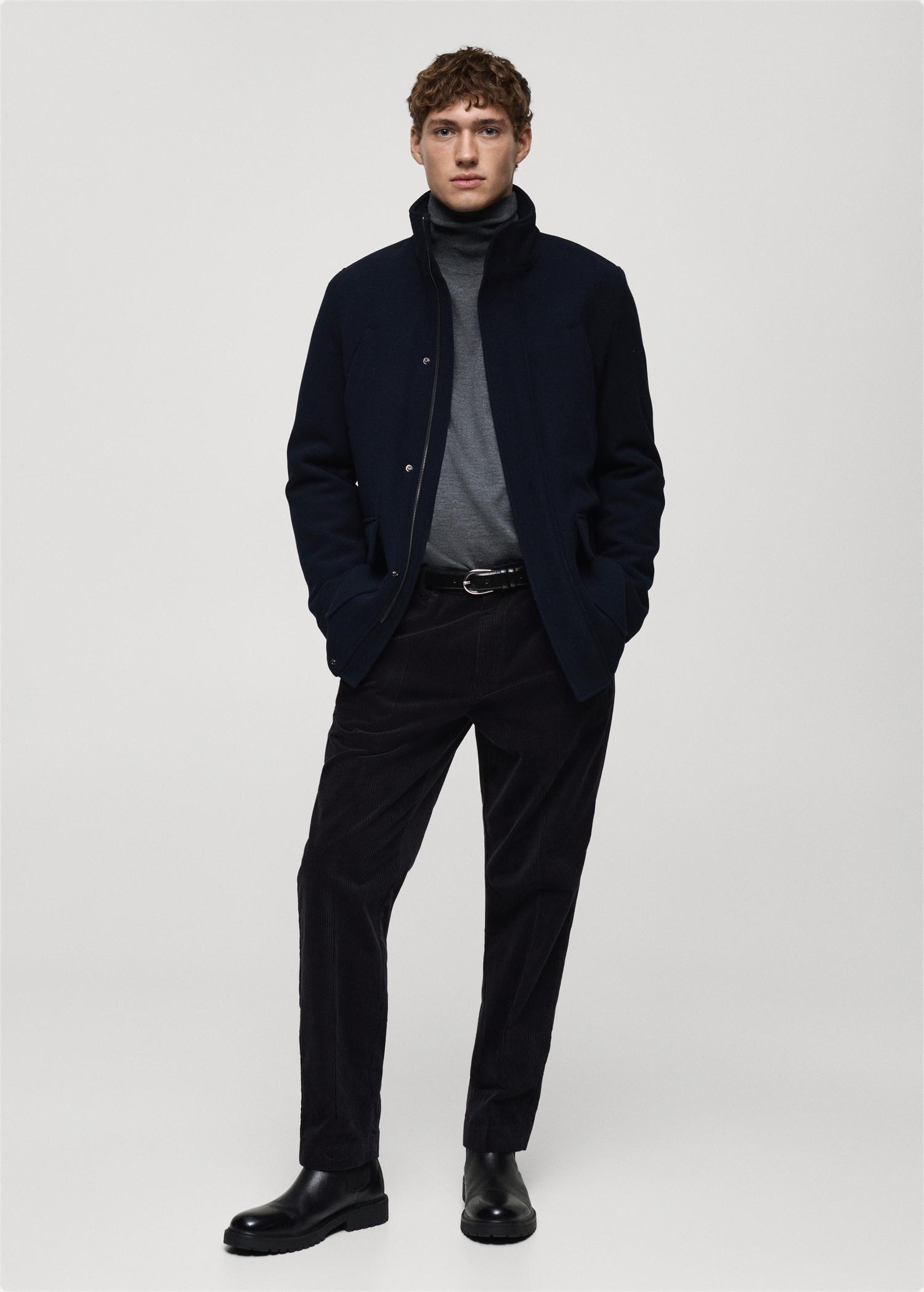 Corduroy regular-fit pants - Men | MANGO USA Product Image