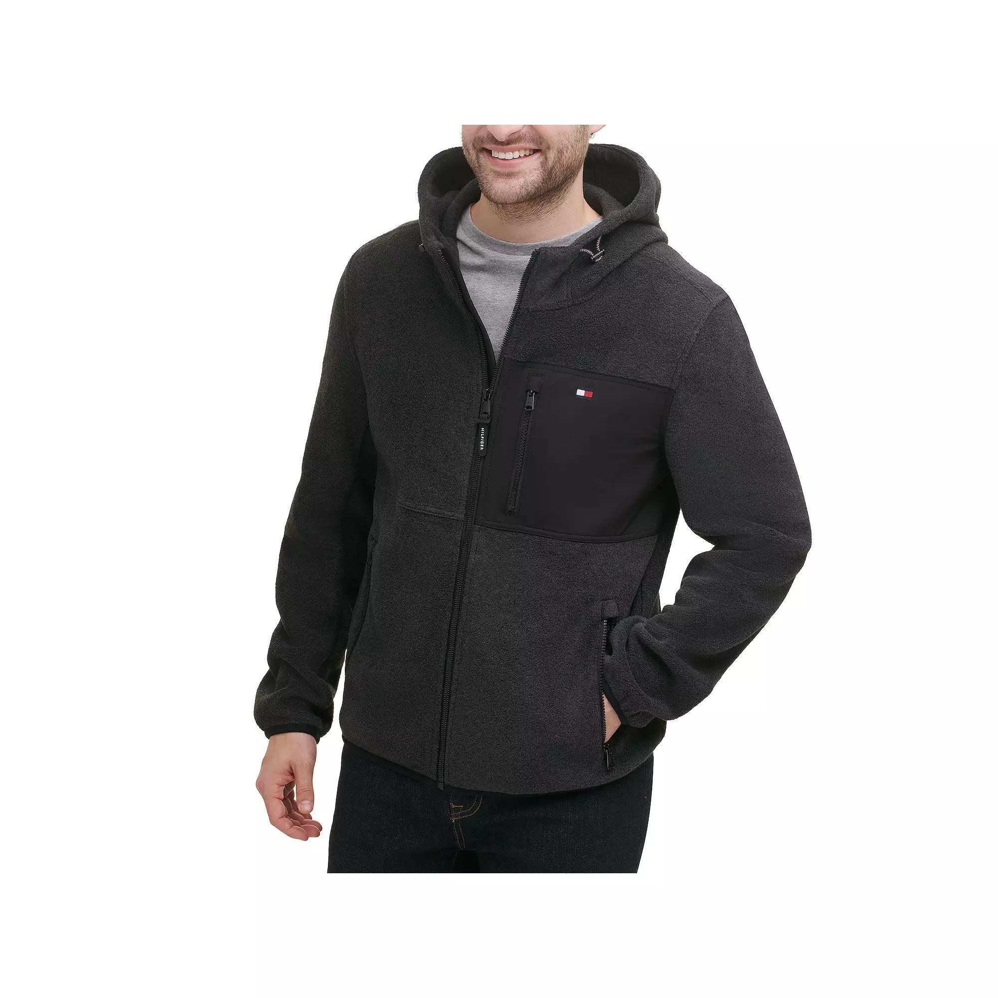 Men's Tommy Hilfiger Fleece Hooded Jacket,  Product Image