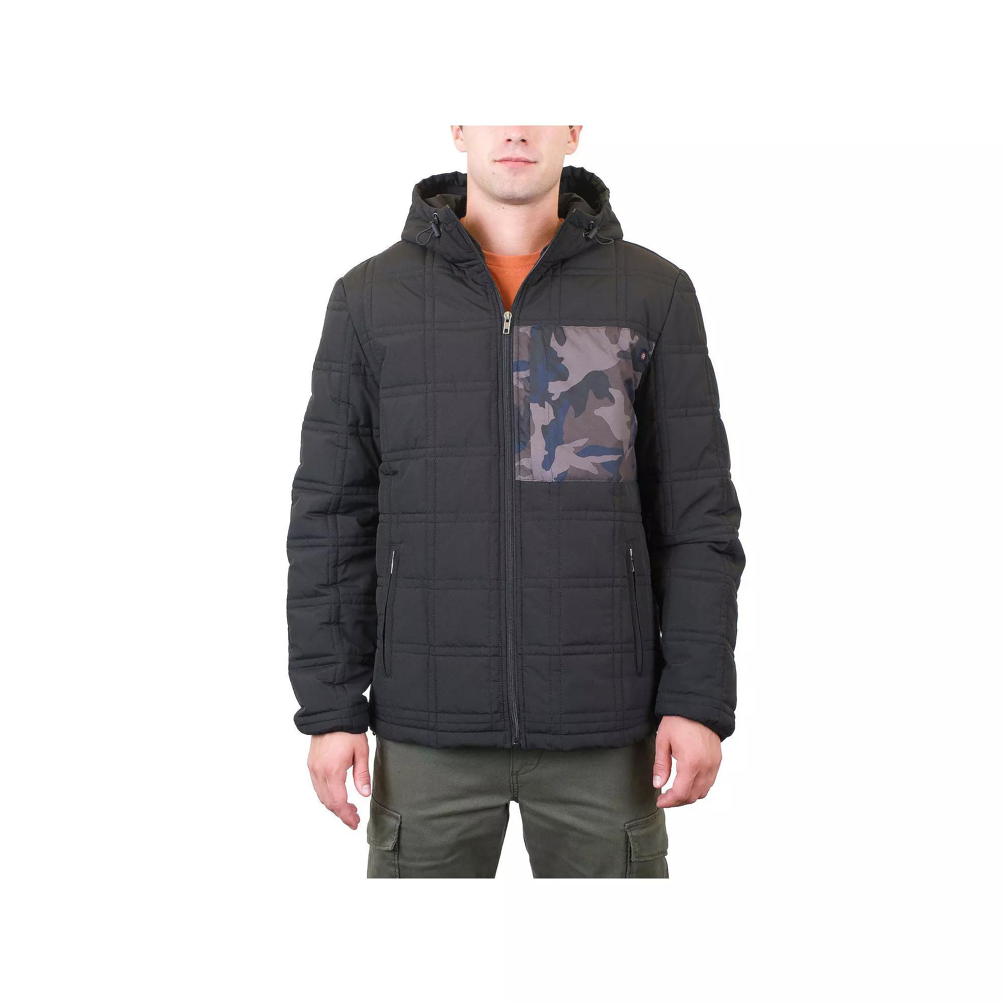 Men's Mountain and Isles Full Zip Quilted Puffer Jacket, Size: Large, Black Product Image