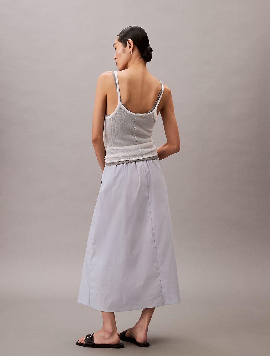 Poplin Midi Skirt  Product Image