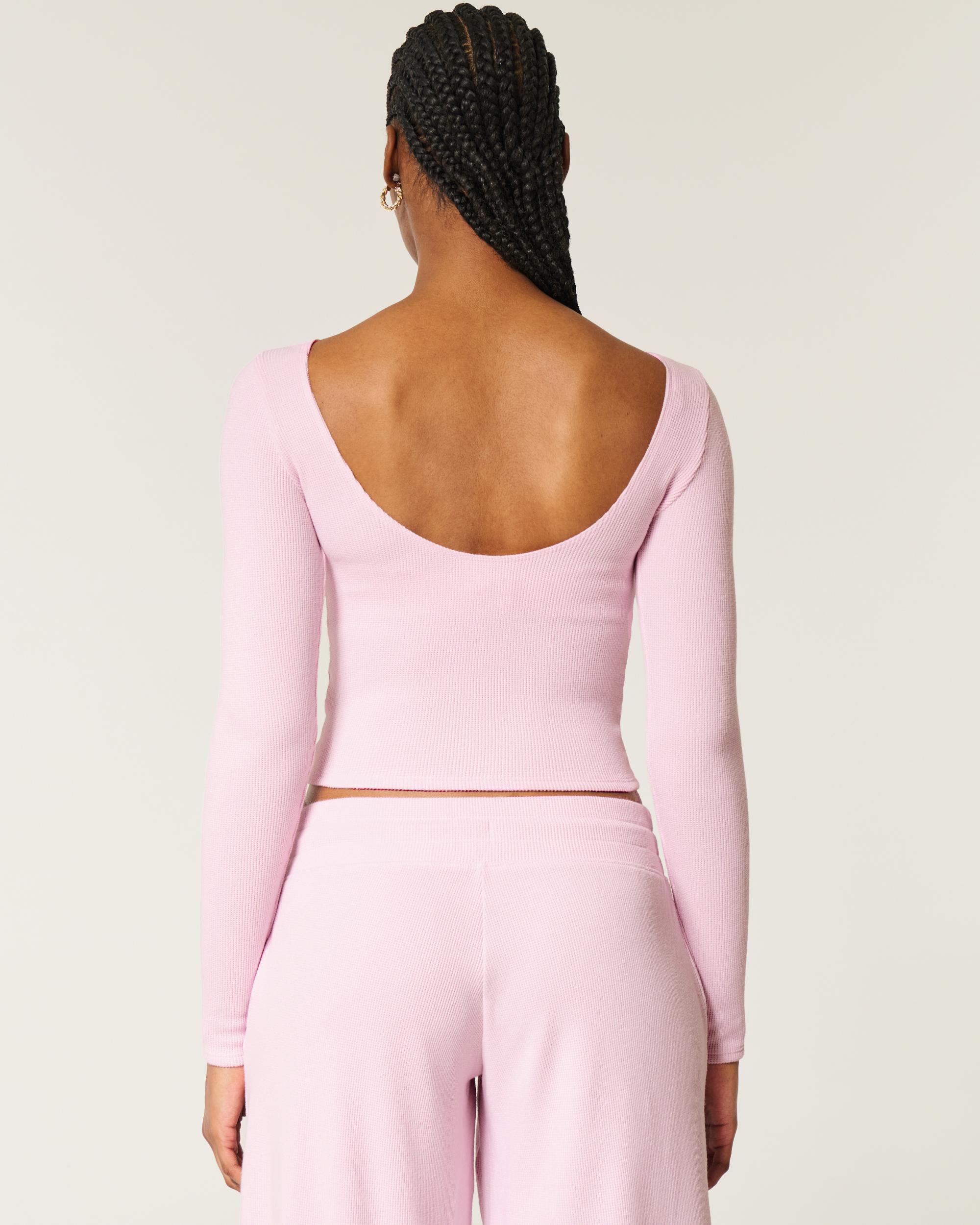 Gilly Hicks Cozy Waffle Boat-Neck Top Product Image