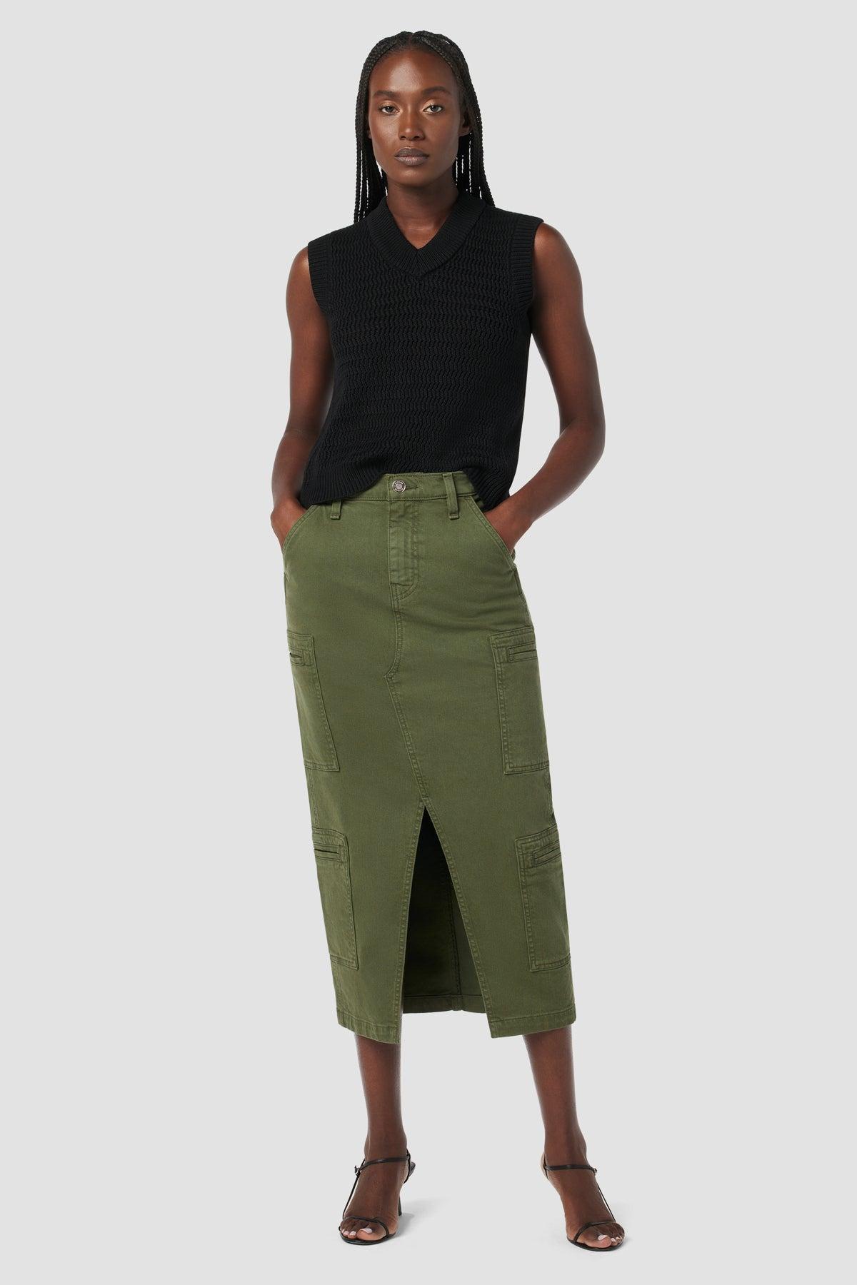 Reconstructed Skirt w/ Cargo Welt Pockets Female Product Image