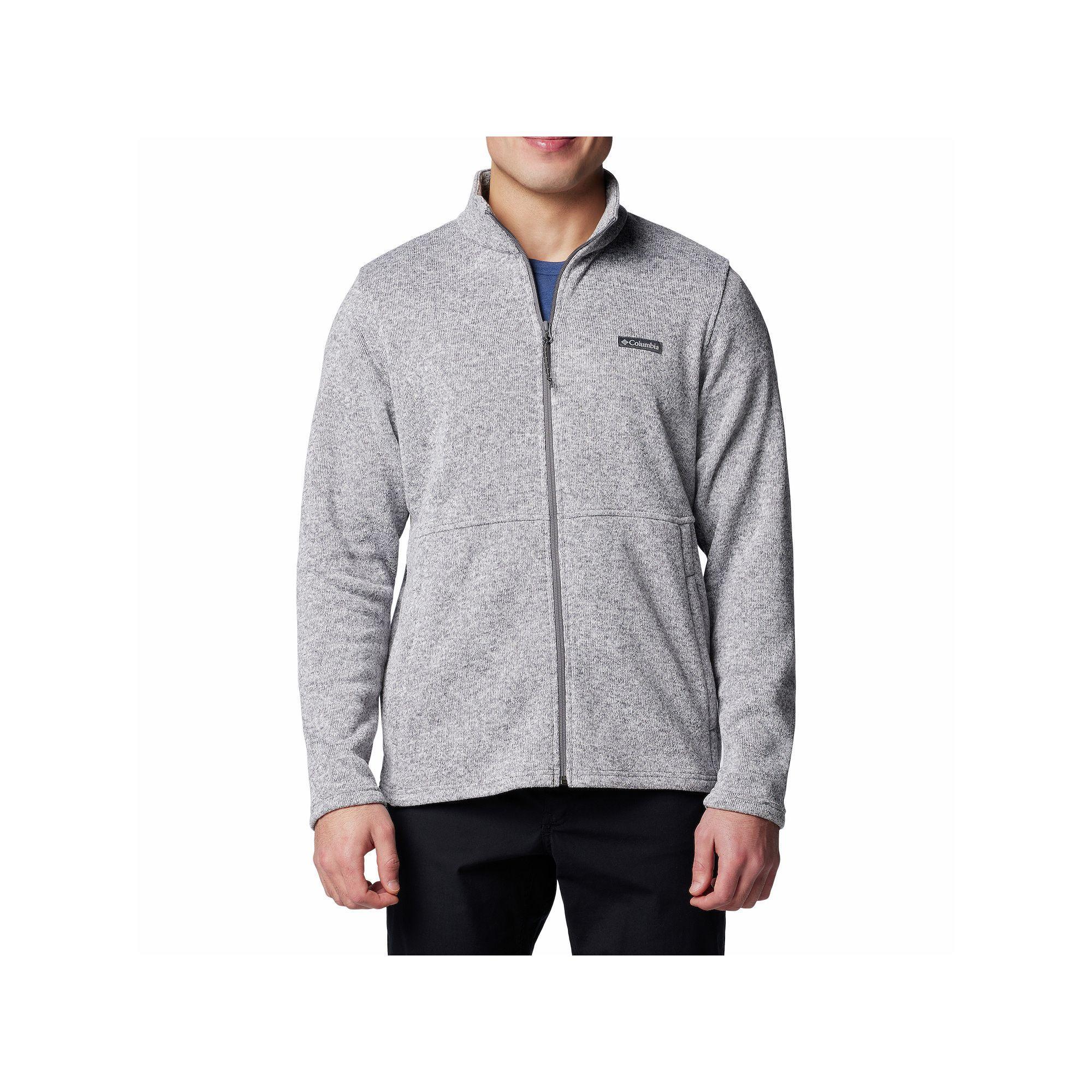 Men's Columbia Alto Pass™ Full Zip Sweater Fleece, Size: XXL, City Gray Grey Product Image