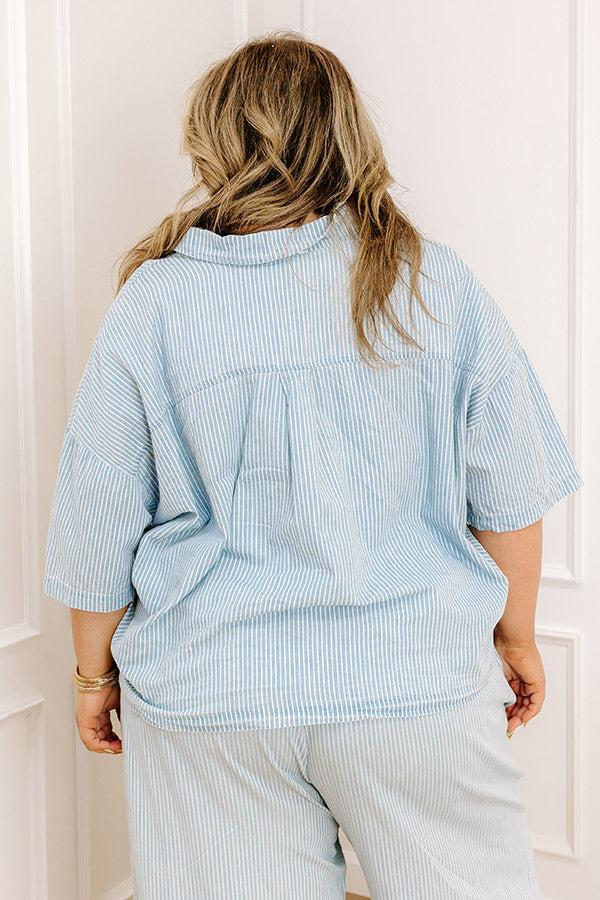 Coastal Dreams Chambray Button Up Curves Product Image